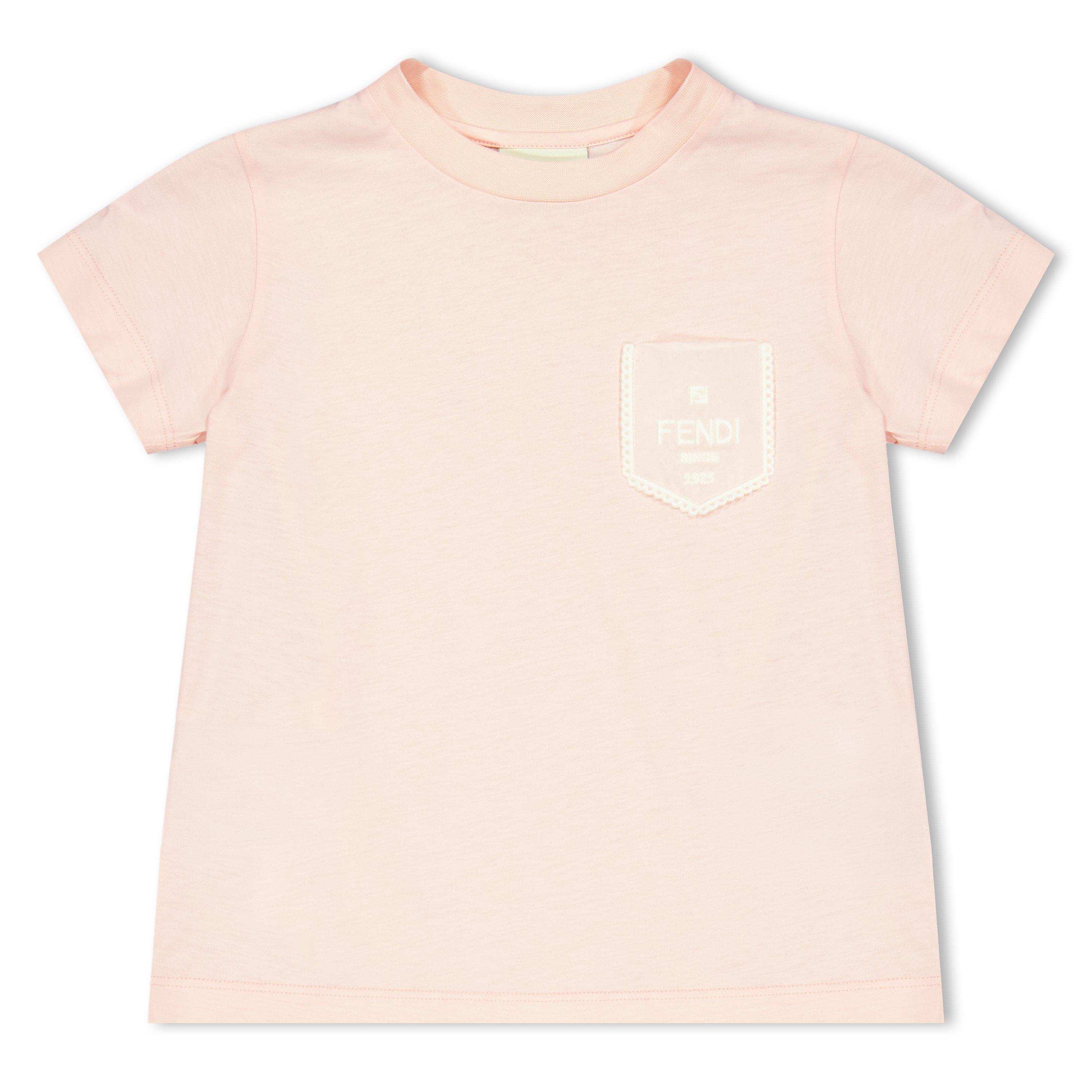 Rosa PeonyF1UL9 - Fendi - Kids' T-Shirt - 1