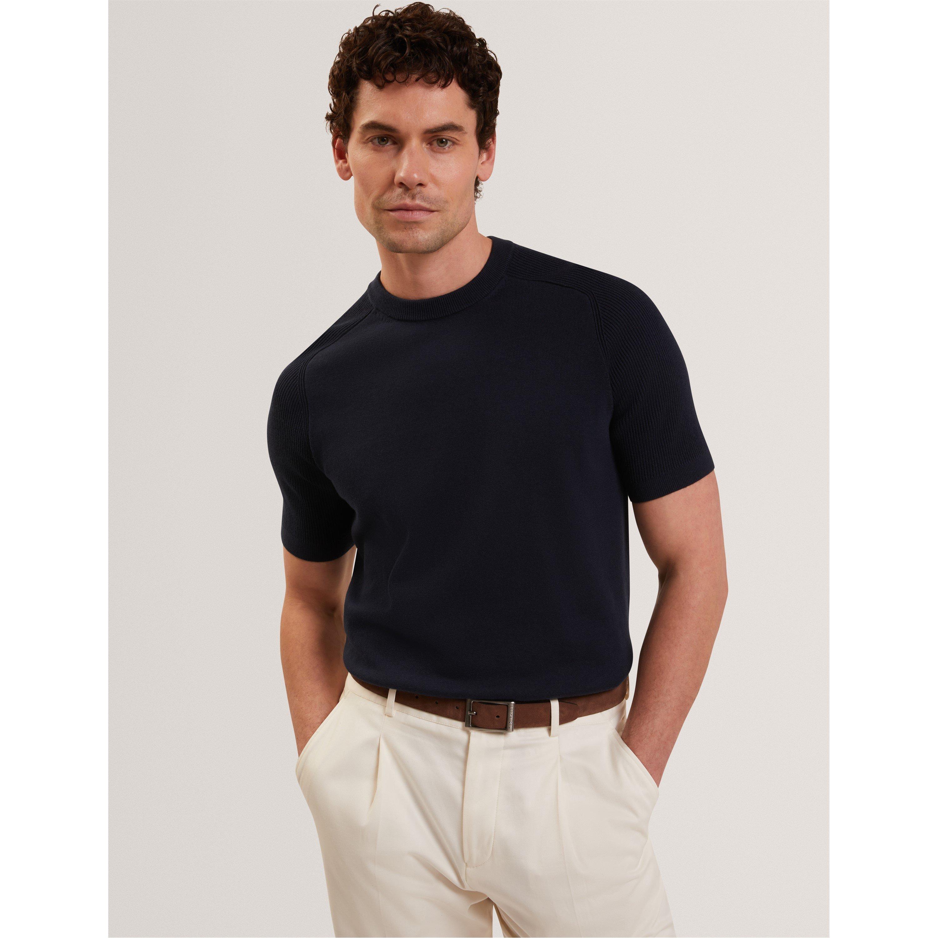 Navy - Ted Baker - Ted SS RibRaglan T Sn62 - 2