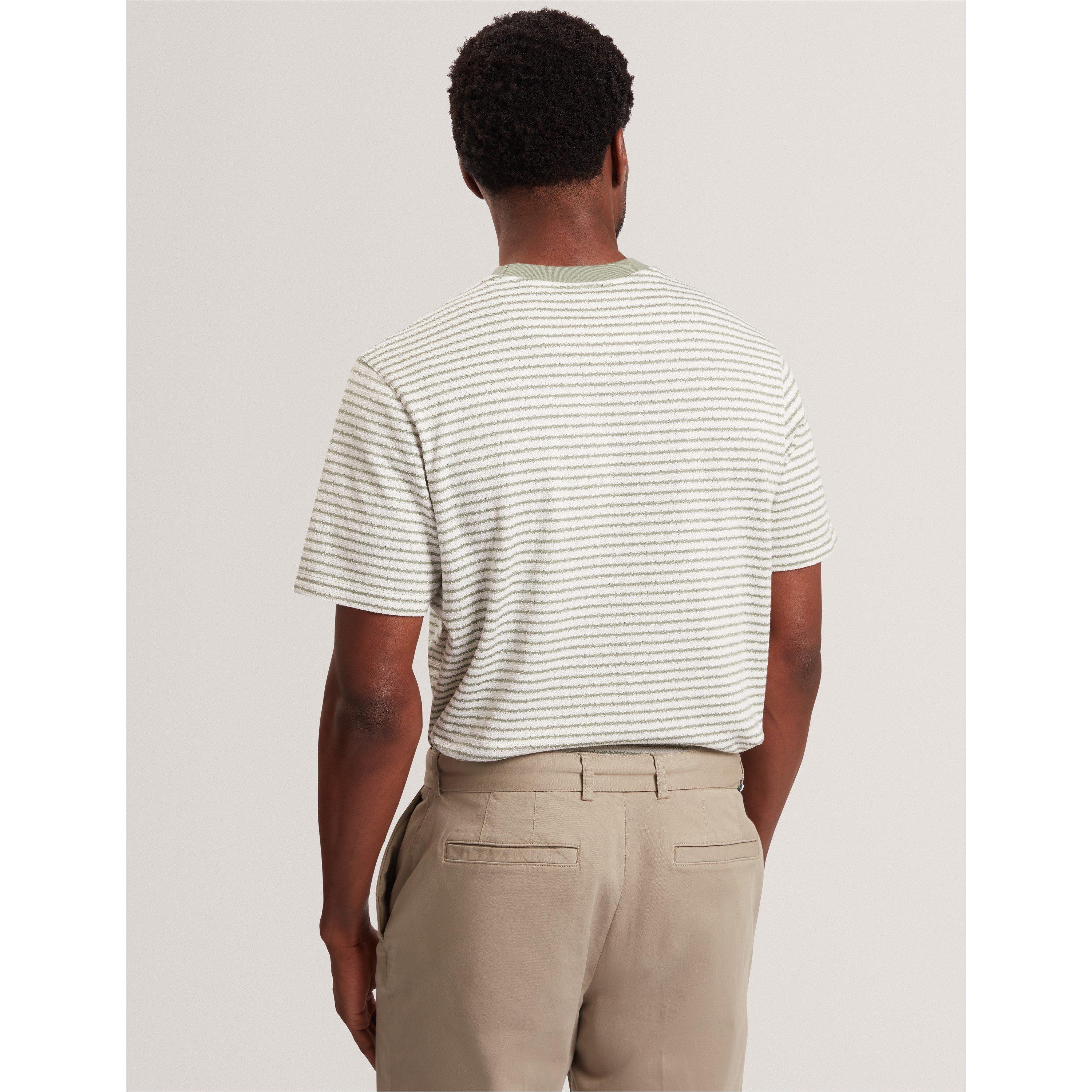 Mid-Green - Ted Baker - Ted SS O/Sz Strp T Sn62 - 3