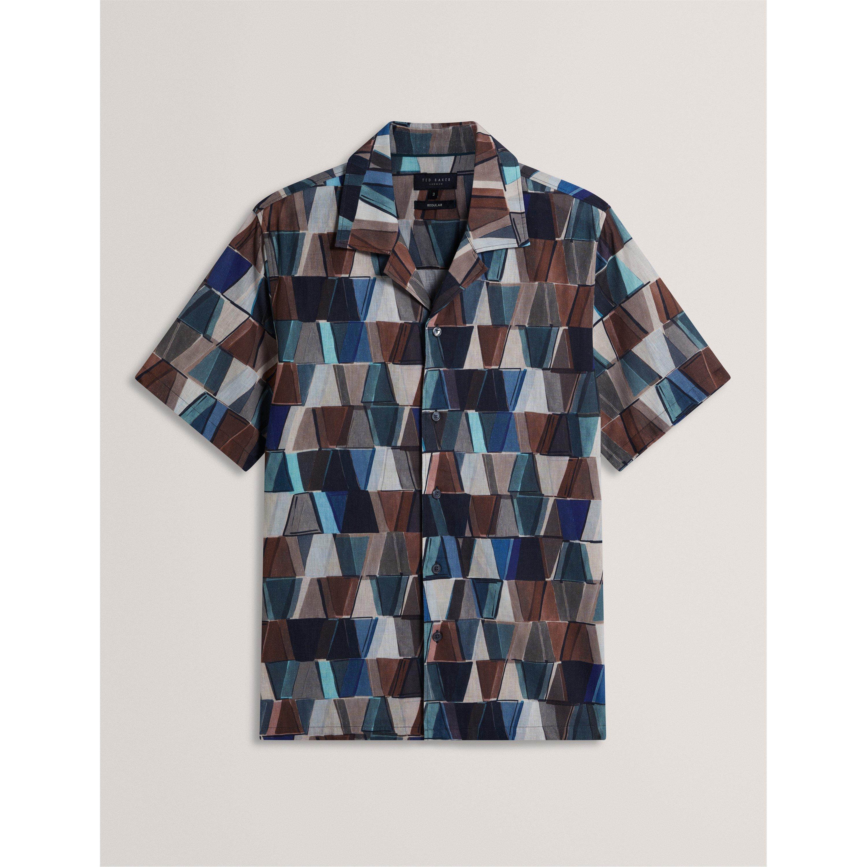 Multicol - Ted Baker - Ted SS Linen Print T Sn62 - 1