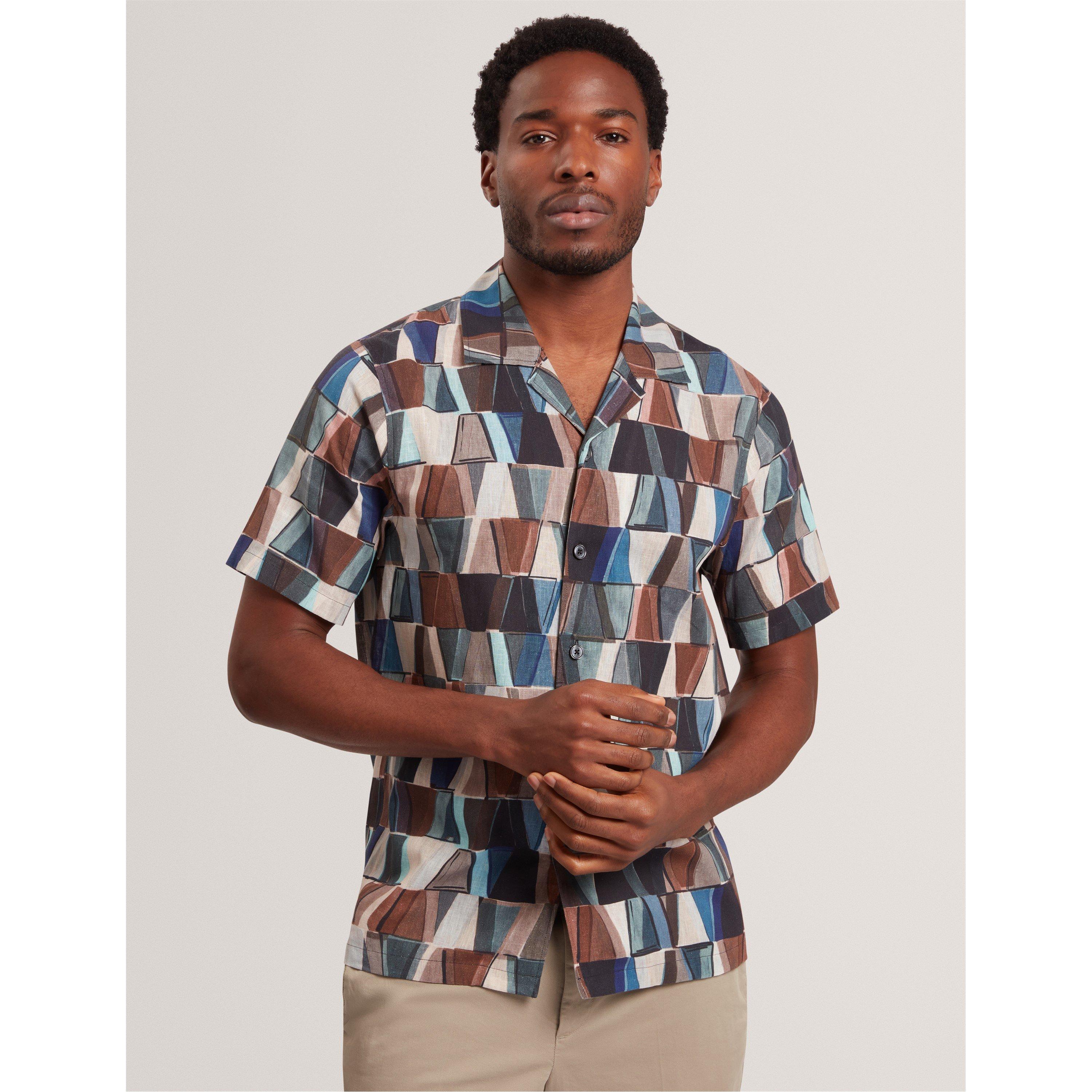 Multicol - Ted Baker - Ted SS Linen Print T Sn62 - 2