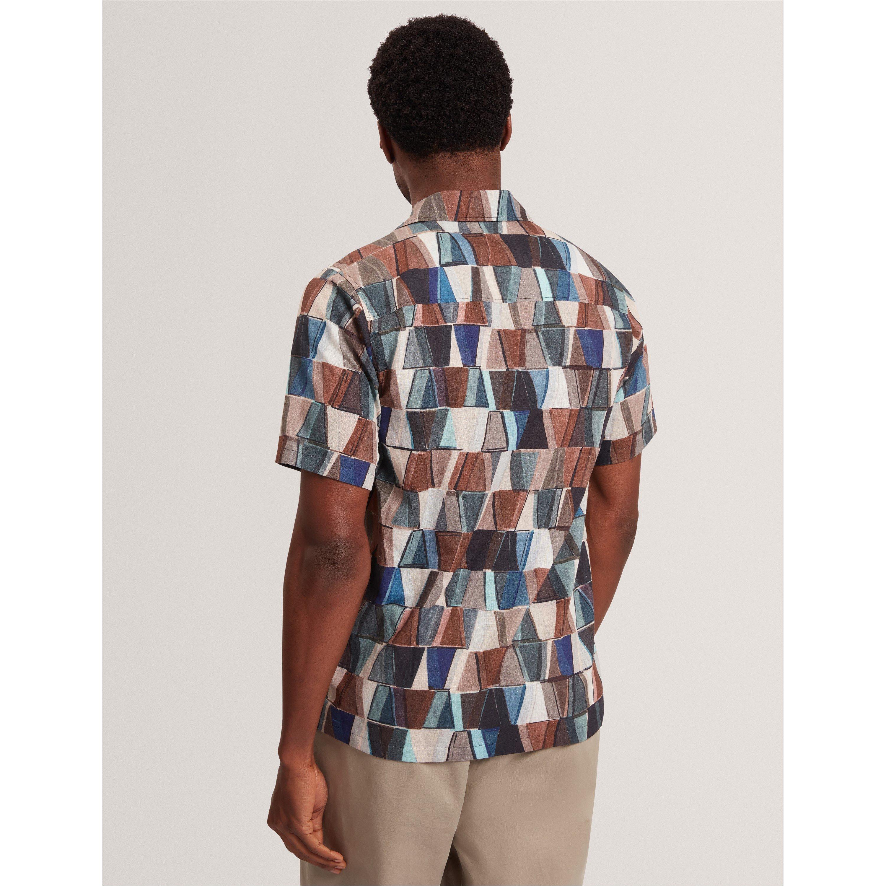 Multicol - Ted Baker - Ted SS Linen Print T Sn62 - 3