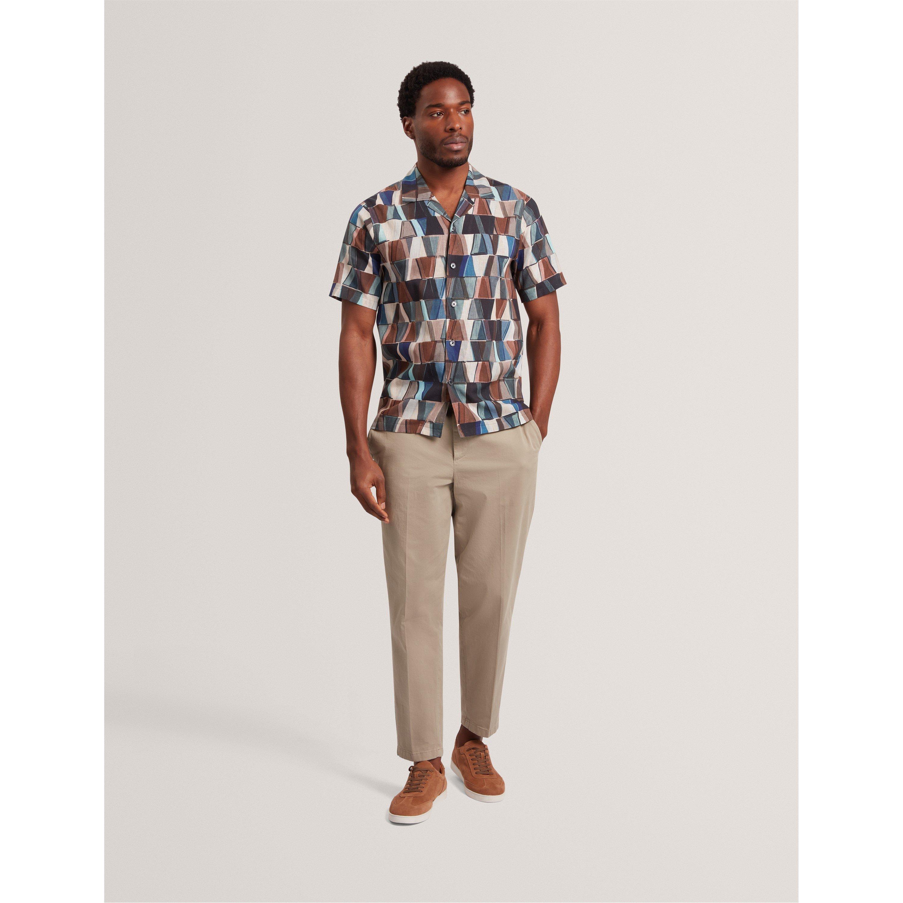 Multicol - Ted Baker - Ted SS Linen Print T Sn62 - 5