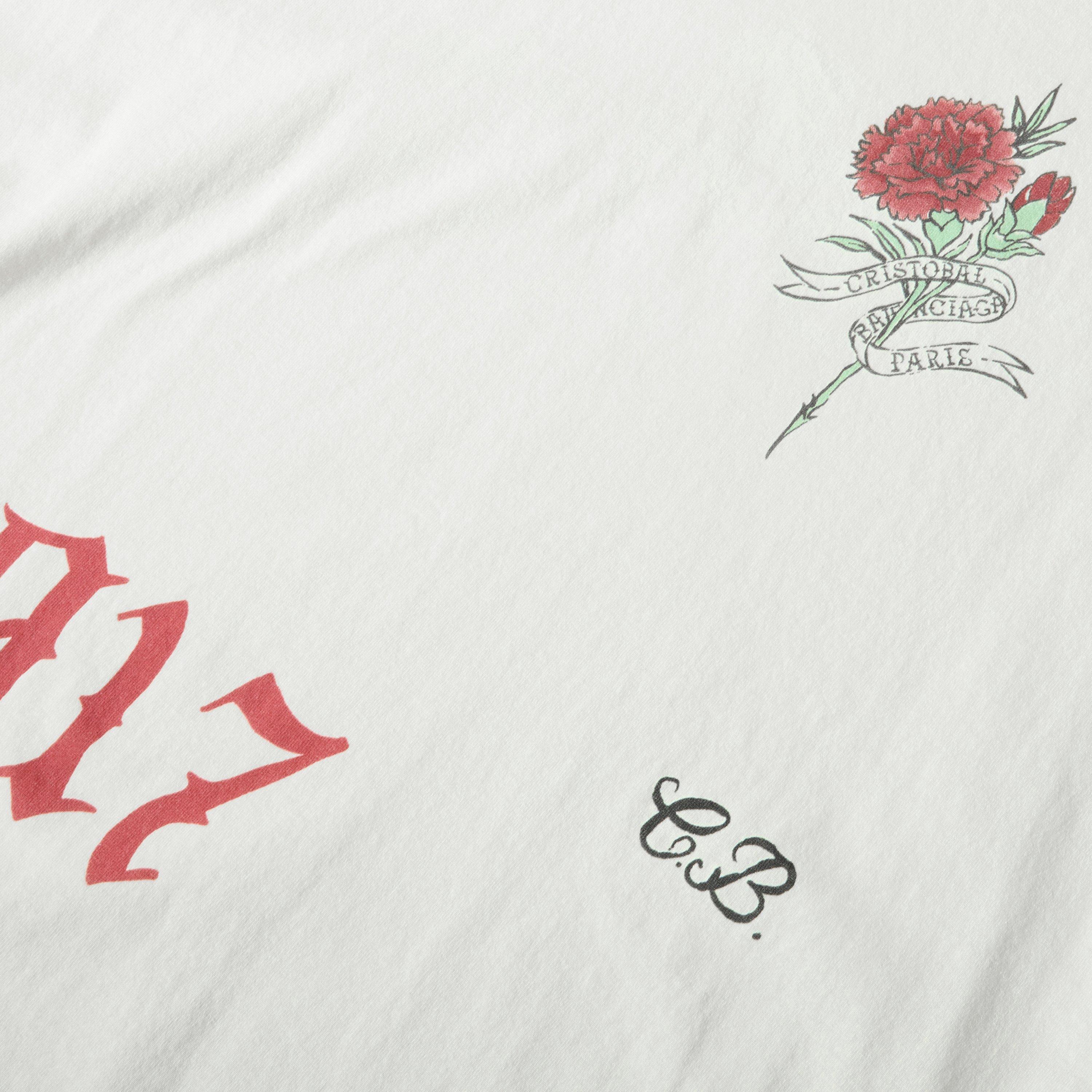 Cream - Balenciaga - Men's Oversized Fit T-Shirt - 3