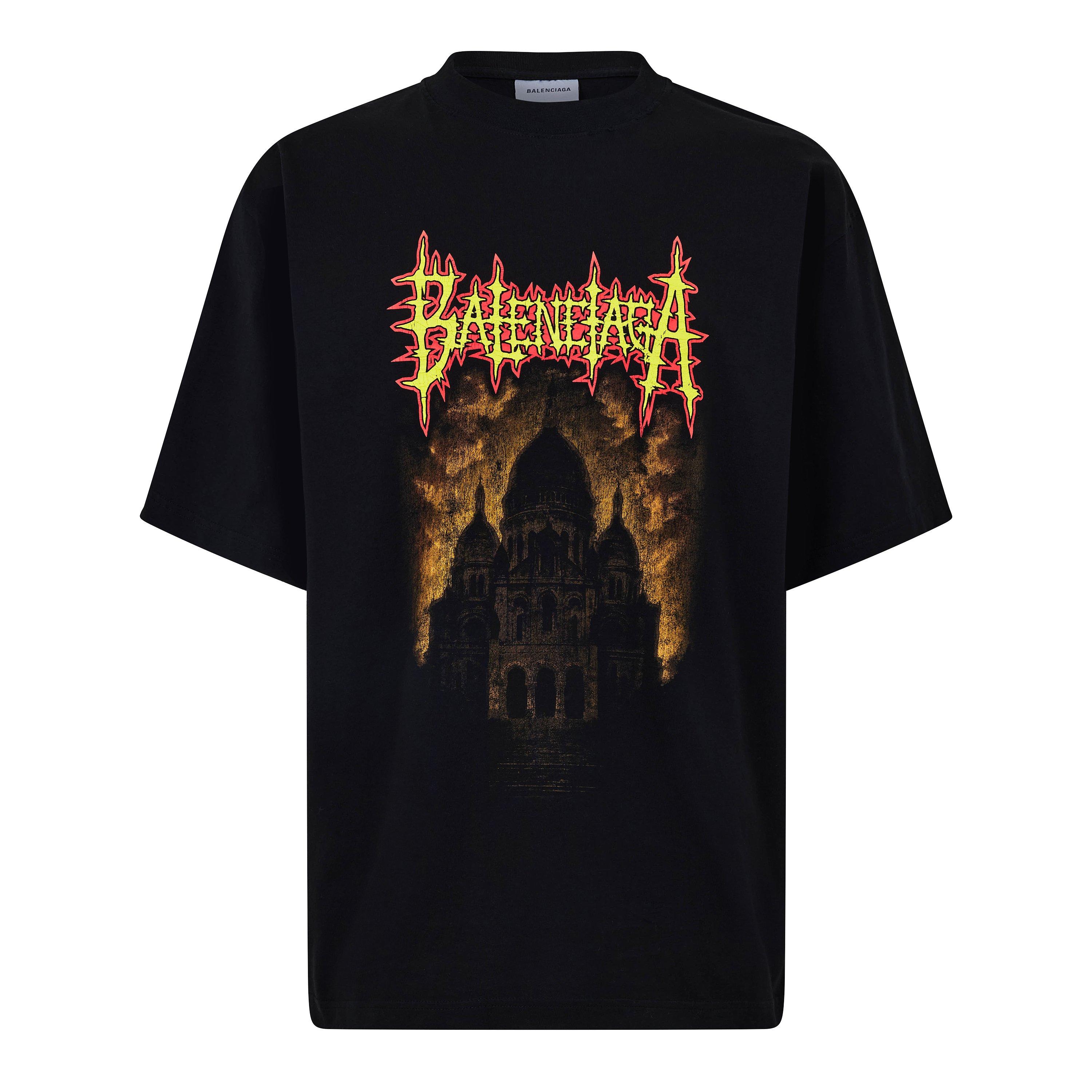 Black - Balenciaga - Bal Metal Logo T Sn62 - 1