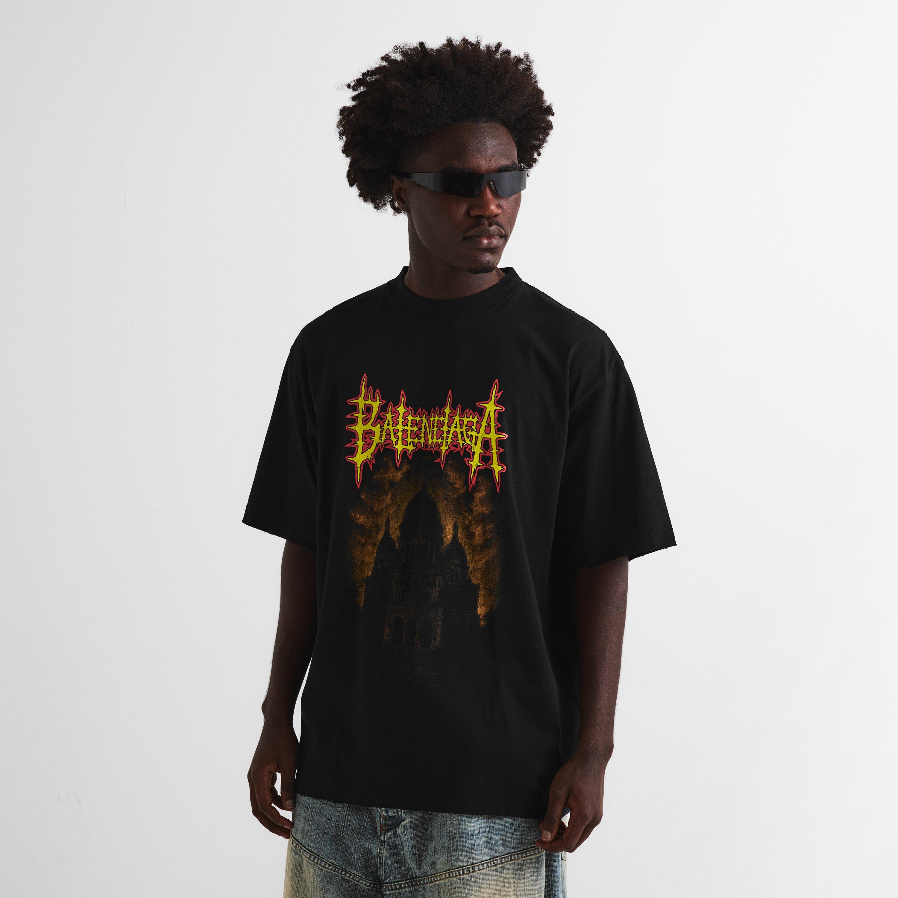 Black - Balenciaga - Bal Metal Logo T Sn62 - 3