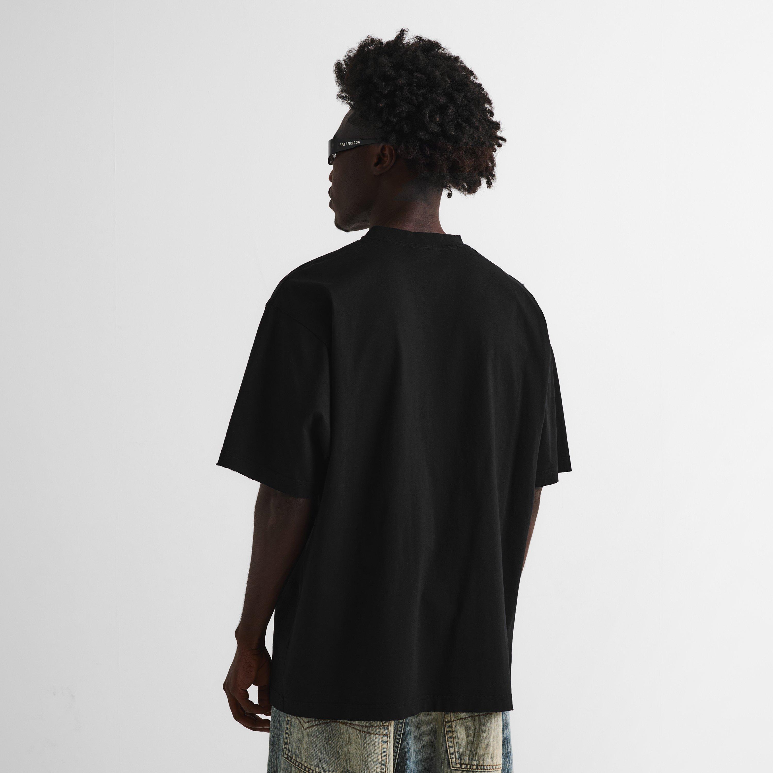 Black - Balenciaga - Bal Metal Logo T Sn62 - 4