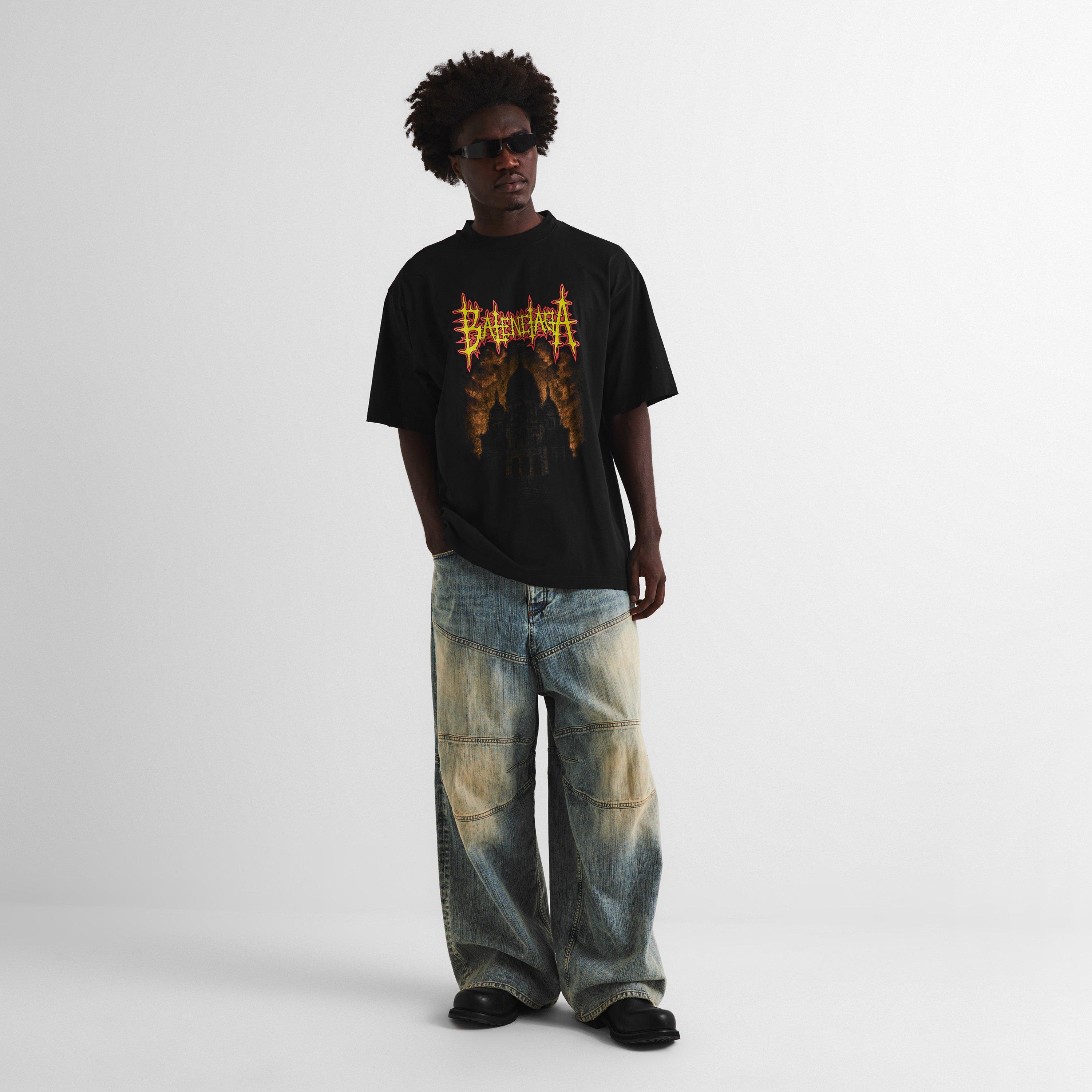 Black - Balenciaga - Bal Metal Logo T Sn62 - 6