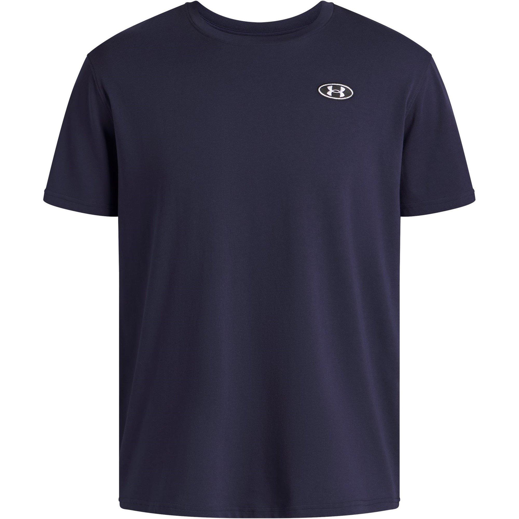 Blue - Under Armour - Men's Heavyweight Patch Short Sleeve T-Shirt - 1