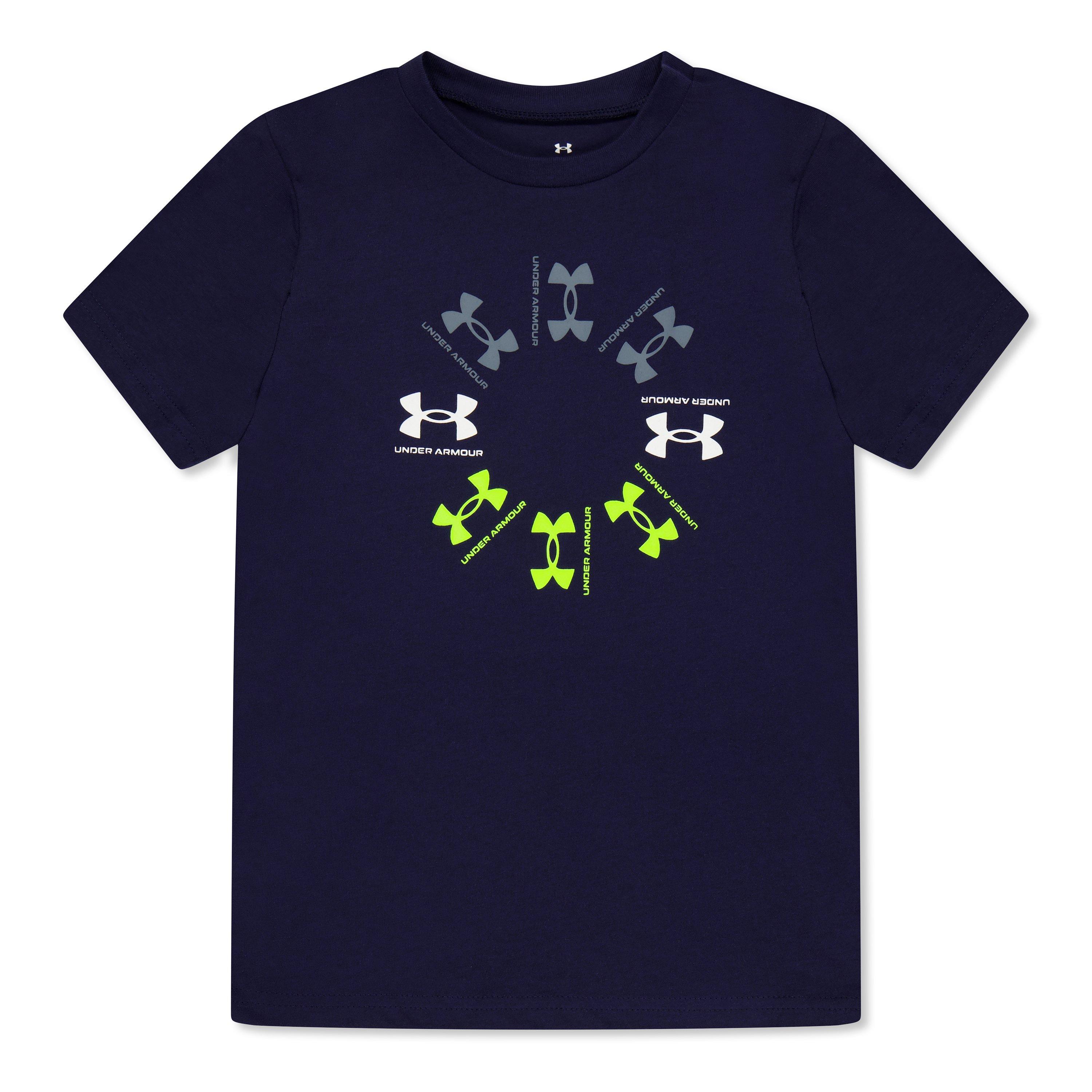 Blue - Under Armour - B Radial Logo Ss Jn99 - 1