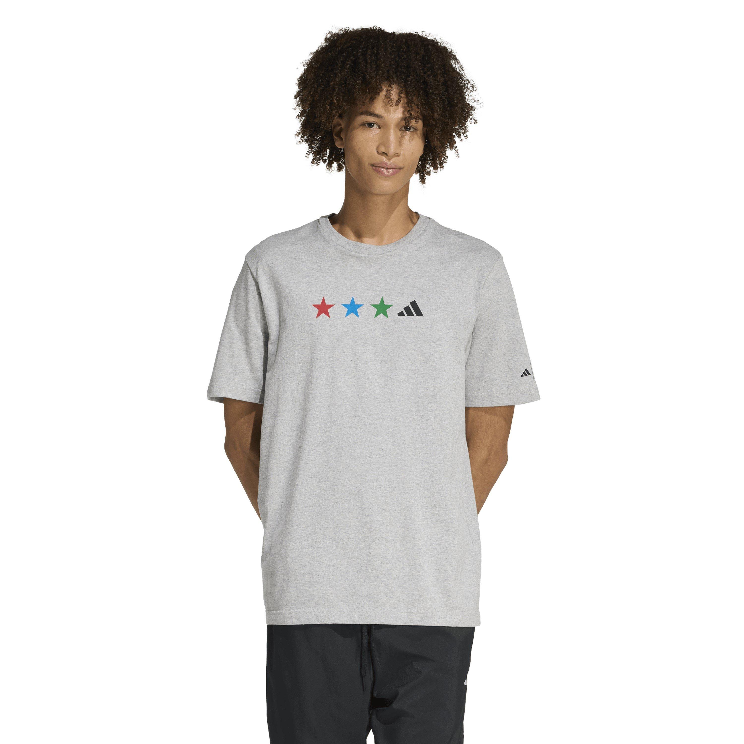 M.Grey Heather - adidas - Men's T-Shirt - 2