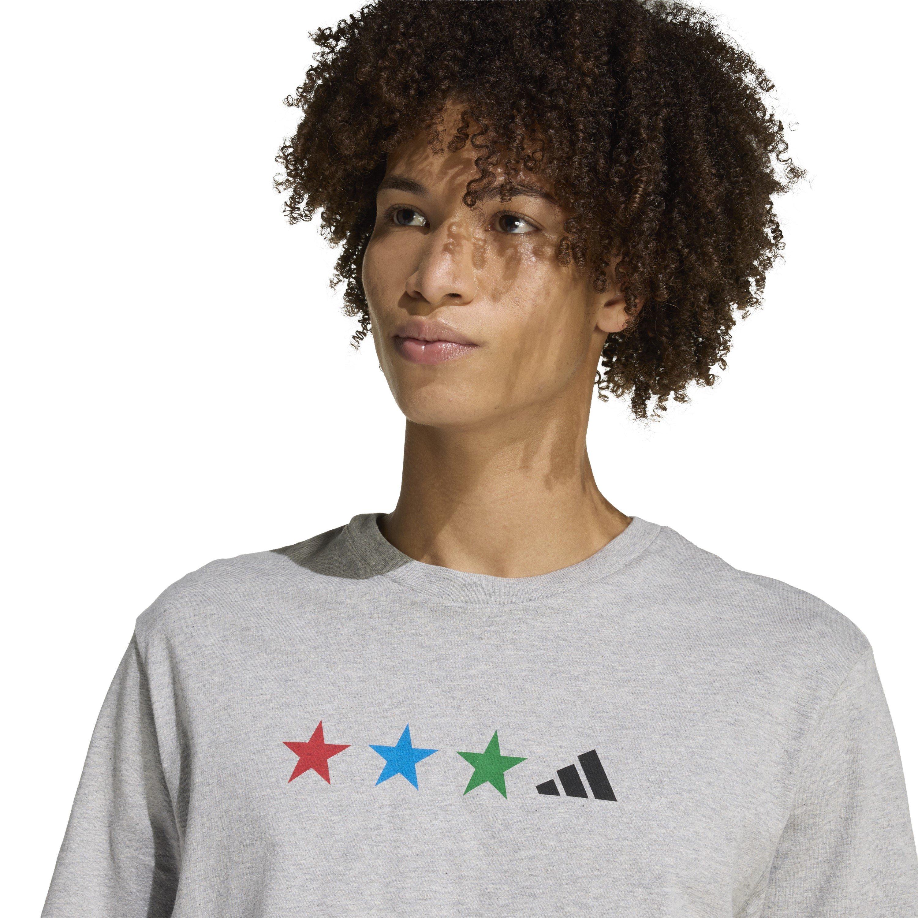 M.Grey Heather - adidas - Men's T-Shirt - 4