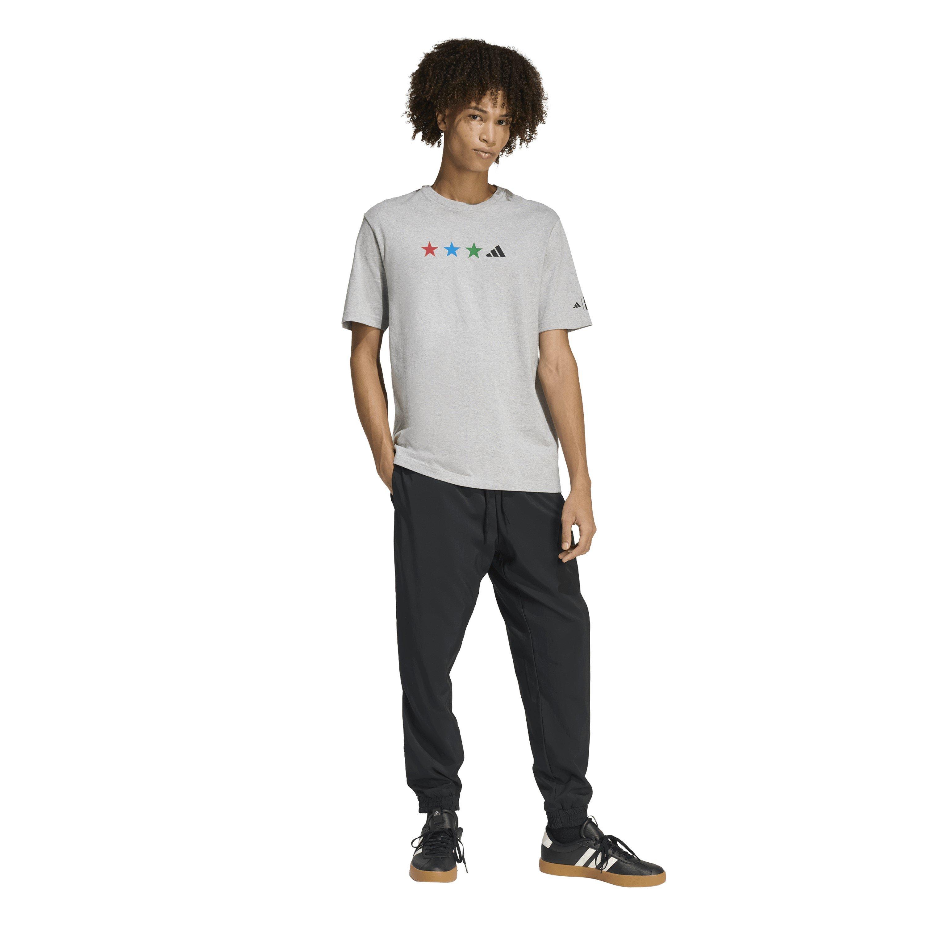 M.Grey Heather - adidas - Men's T-Shirt - 6