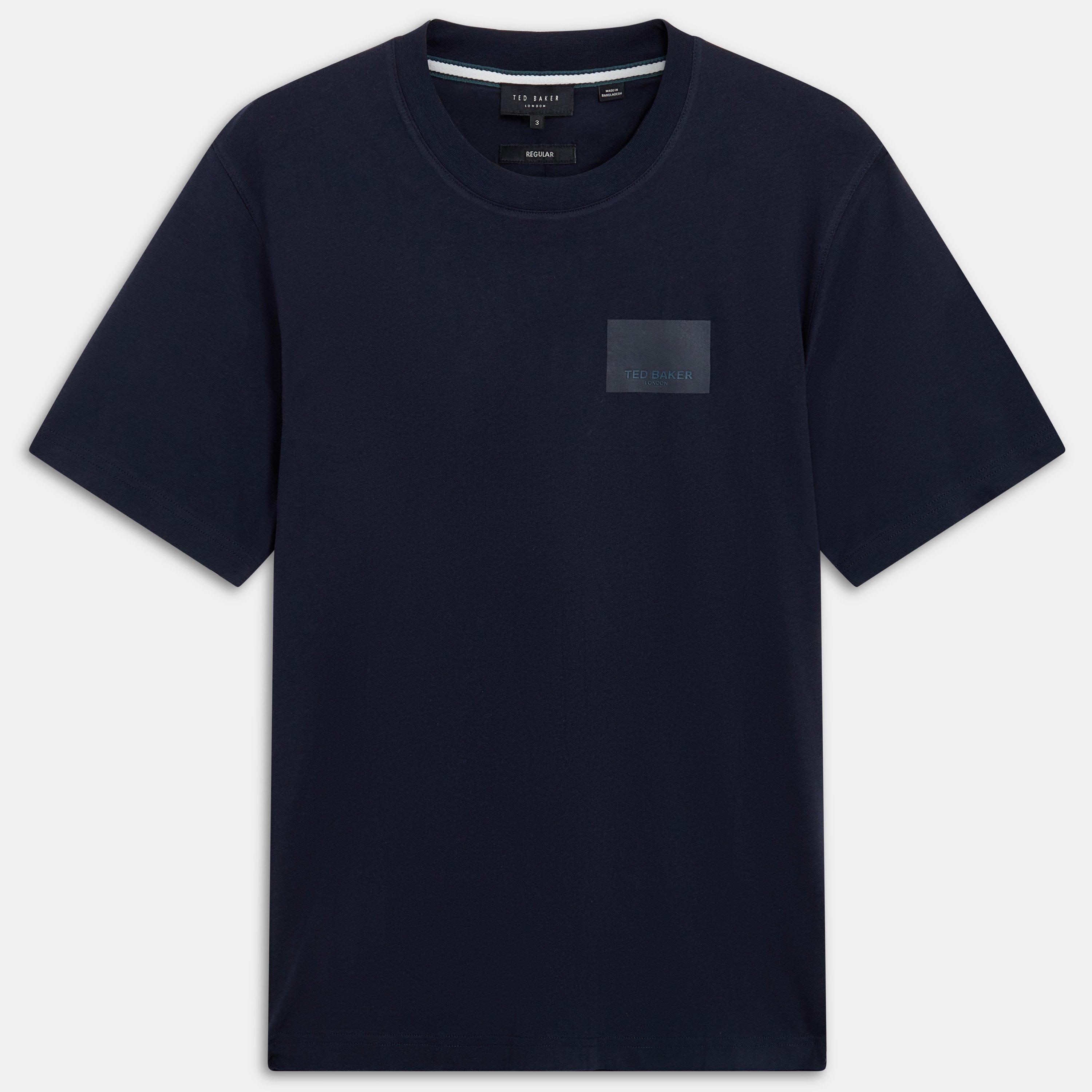 Navy - Ted Baker - Ted Baker SS Box Logo Tee - 1