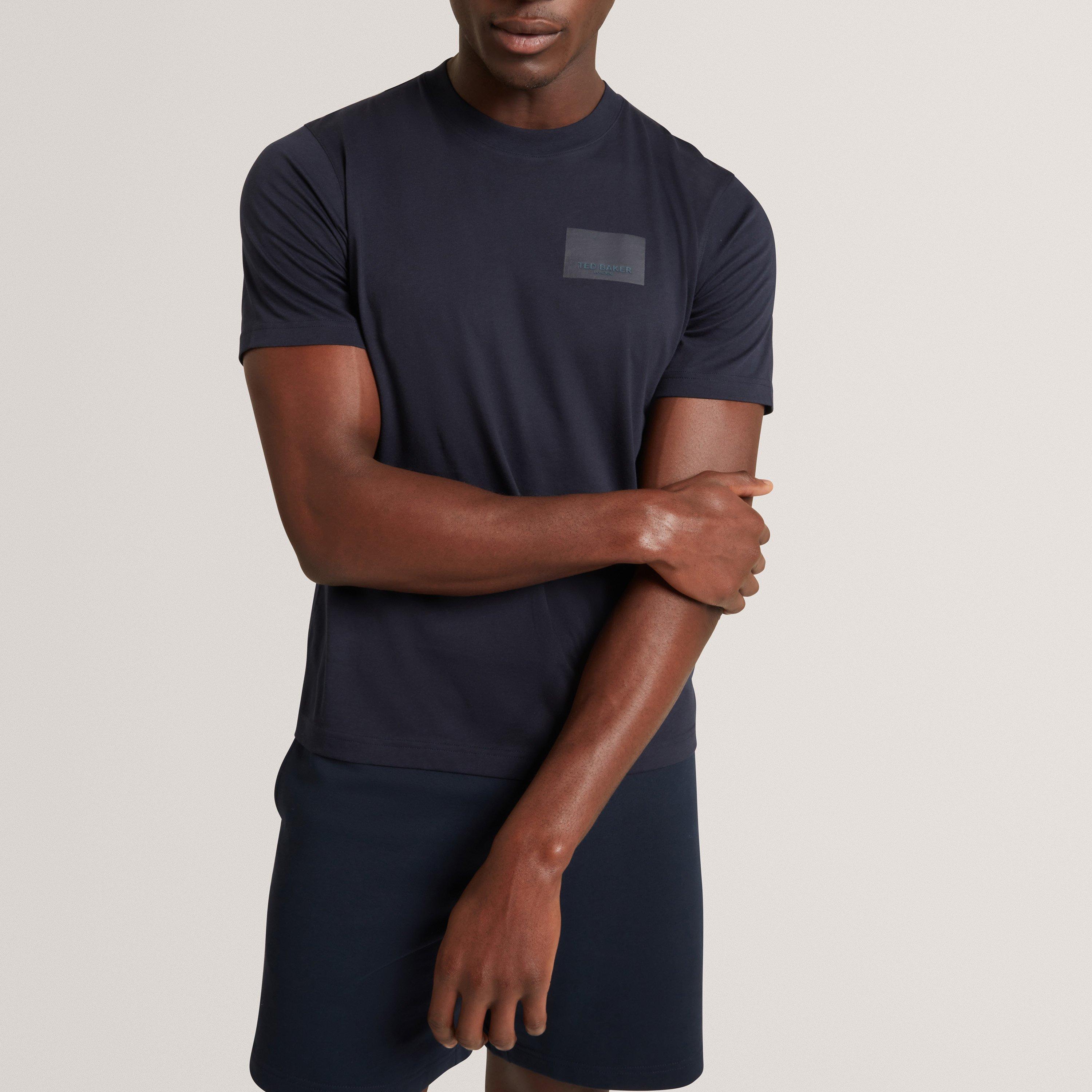 Navy - Ted Baker - Ted Baker SS Box Logo Tee - 3
