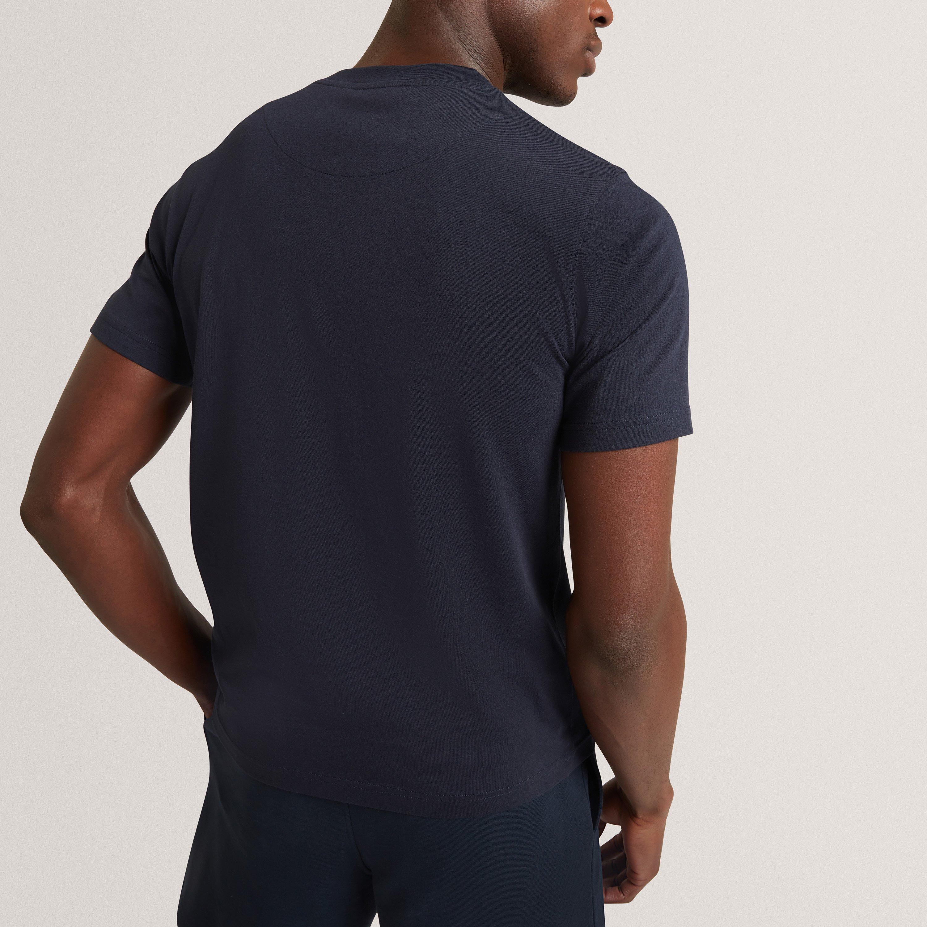 Navy - Ted Baker - Ted Baker SS Box Logo Tee - 4