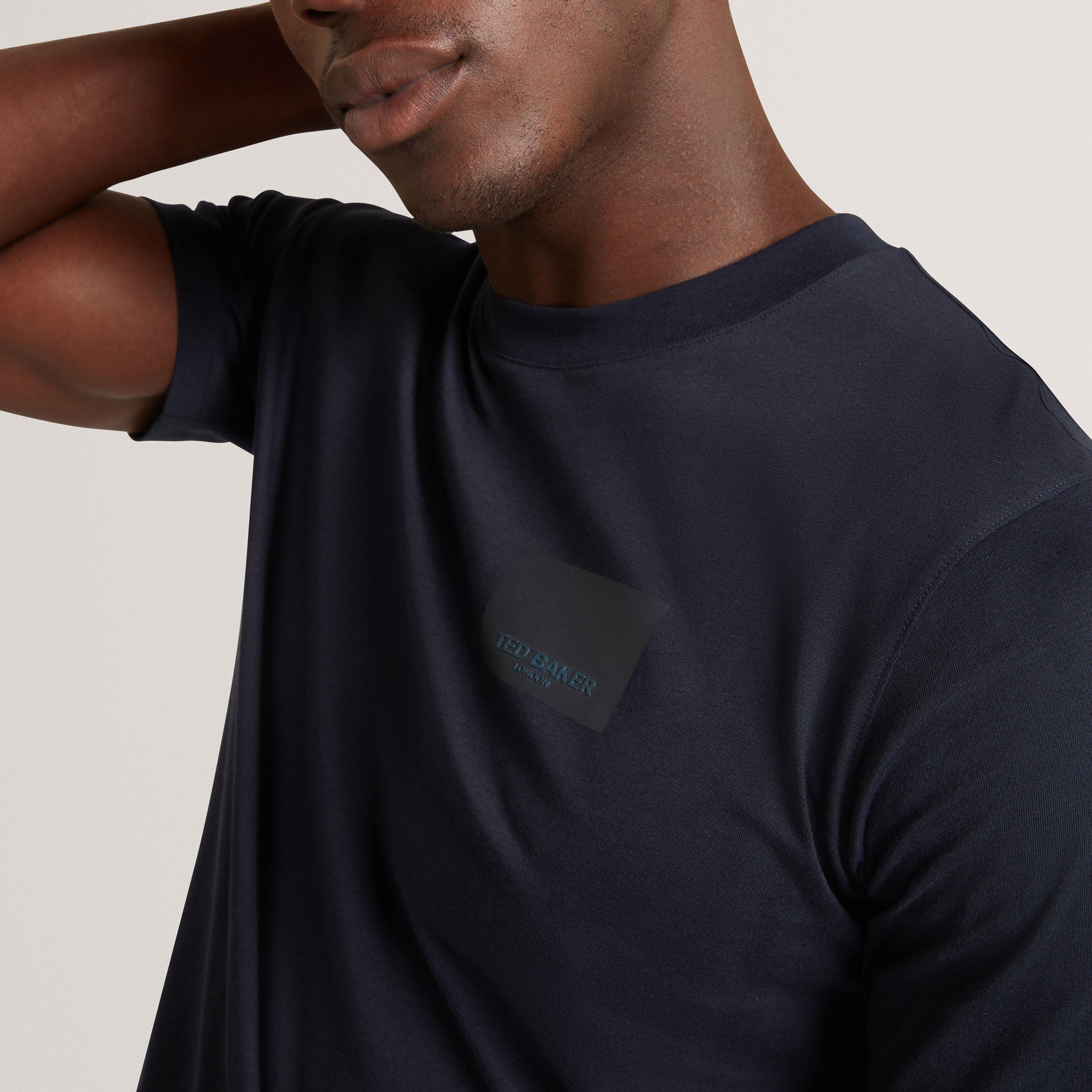 Navy - Ted Baker - Ted Baker SS Box Logo Tee - 5