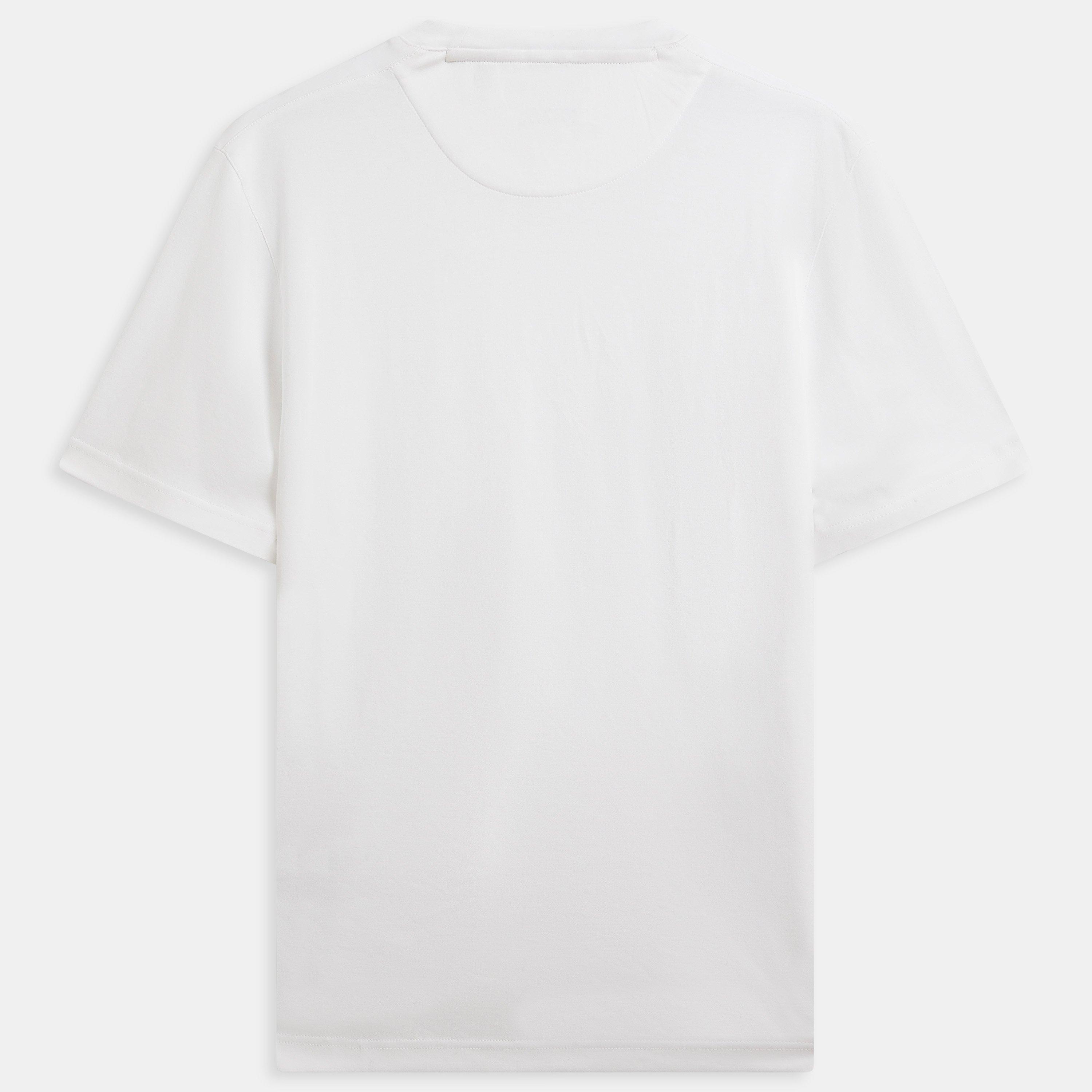 White - Ted Baker - Ted Baker SS Slim Soft Touch Tee - 2