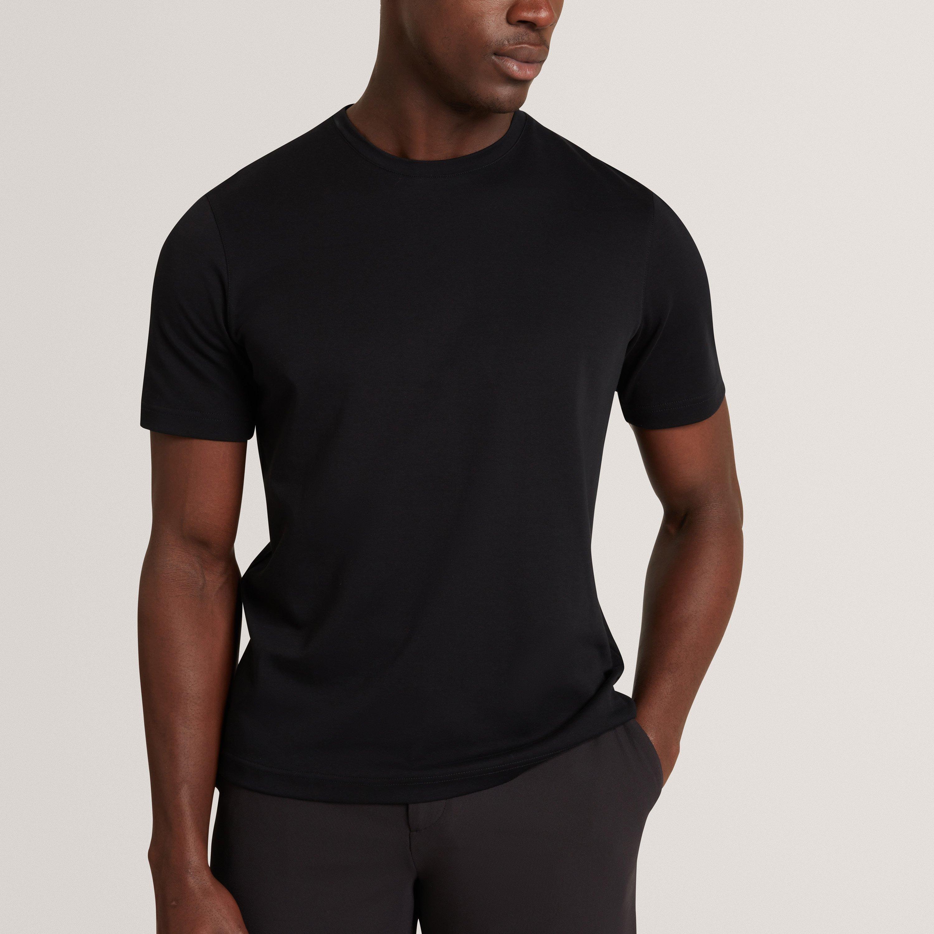 Noir - Ted Baker - Ted Baker SS Slim Soft Touch Tee - 3