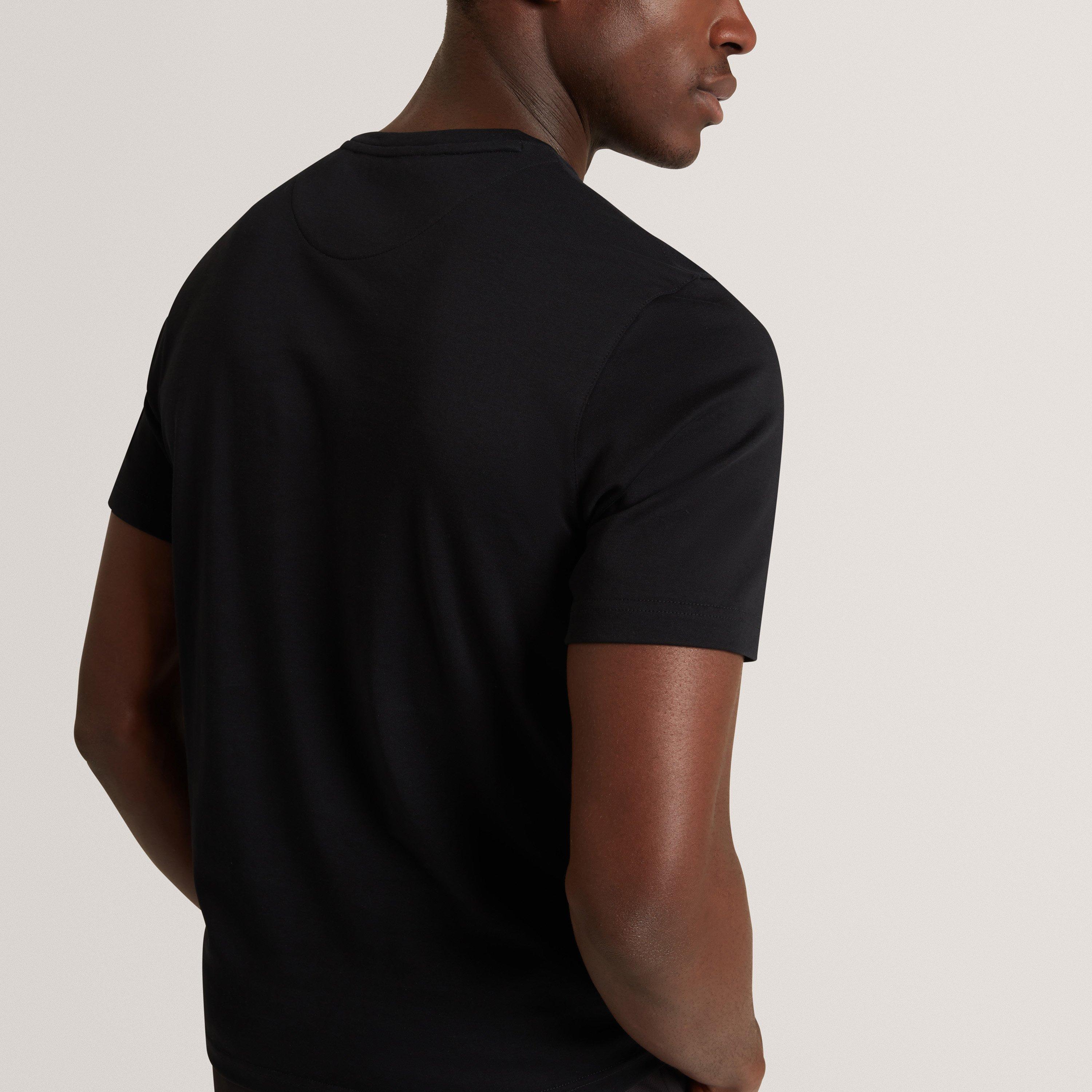 Noir - Ted Baker - Ted Baker SS Slim Soft Touch Tee - 4