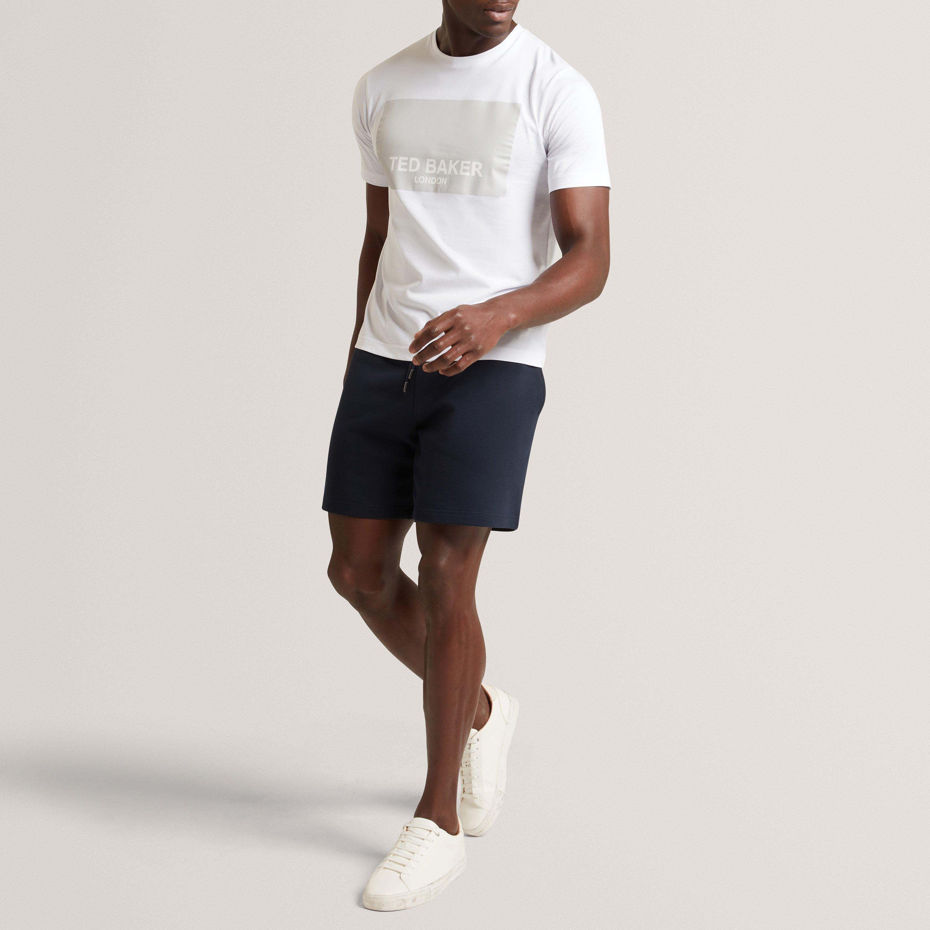 White - Ted Baker - Ted Baker SS Box Graphic Logo Tee - 5