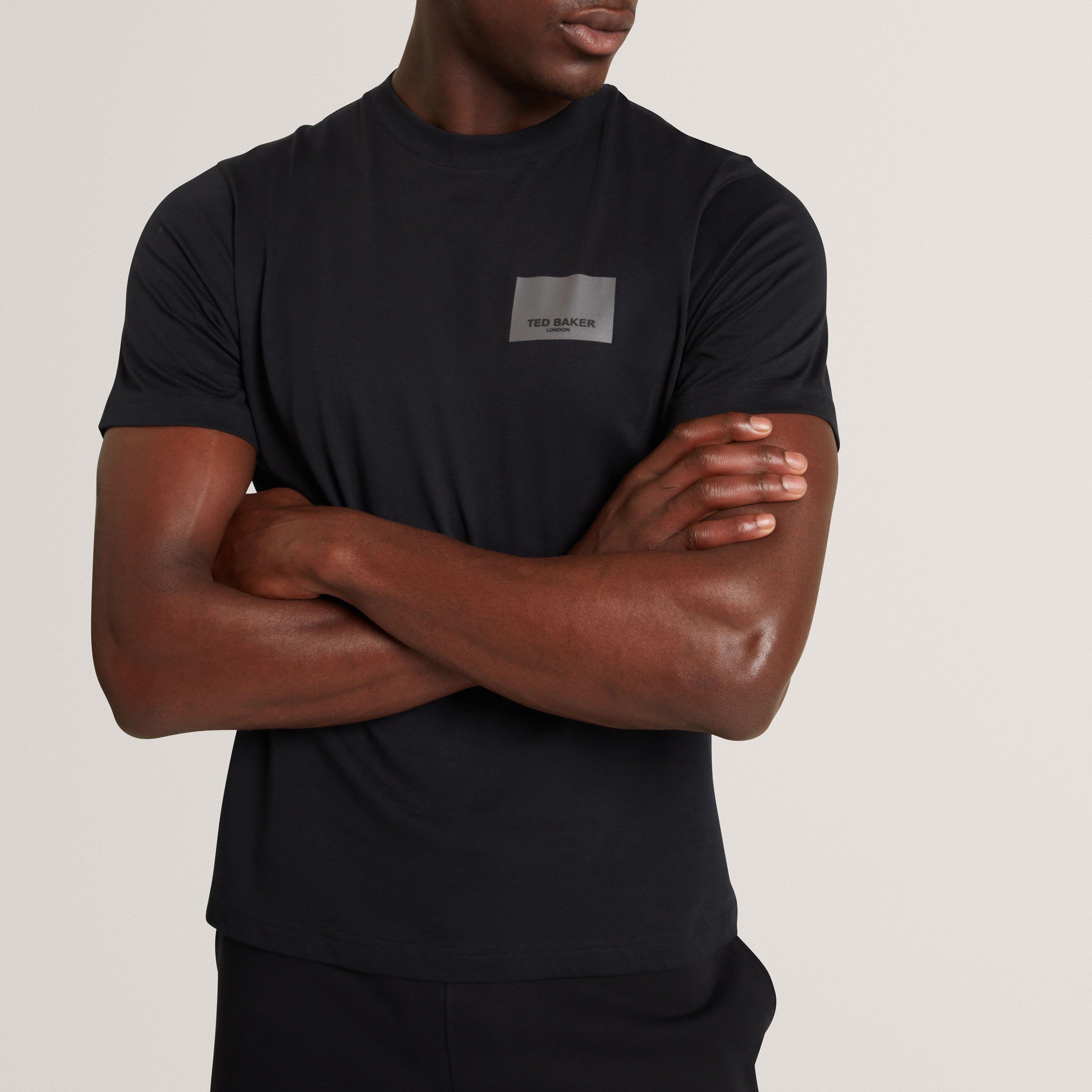 Black - Ted Baker - Ted Baker SS Box Graphic Logo Tee - 3
