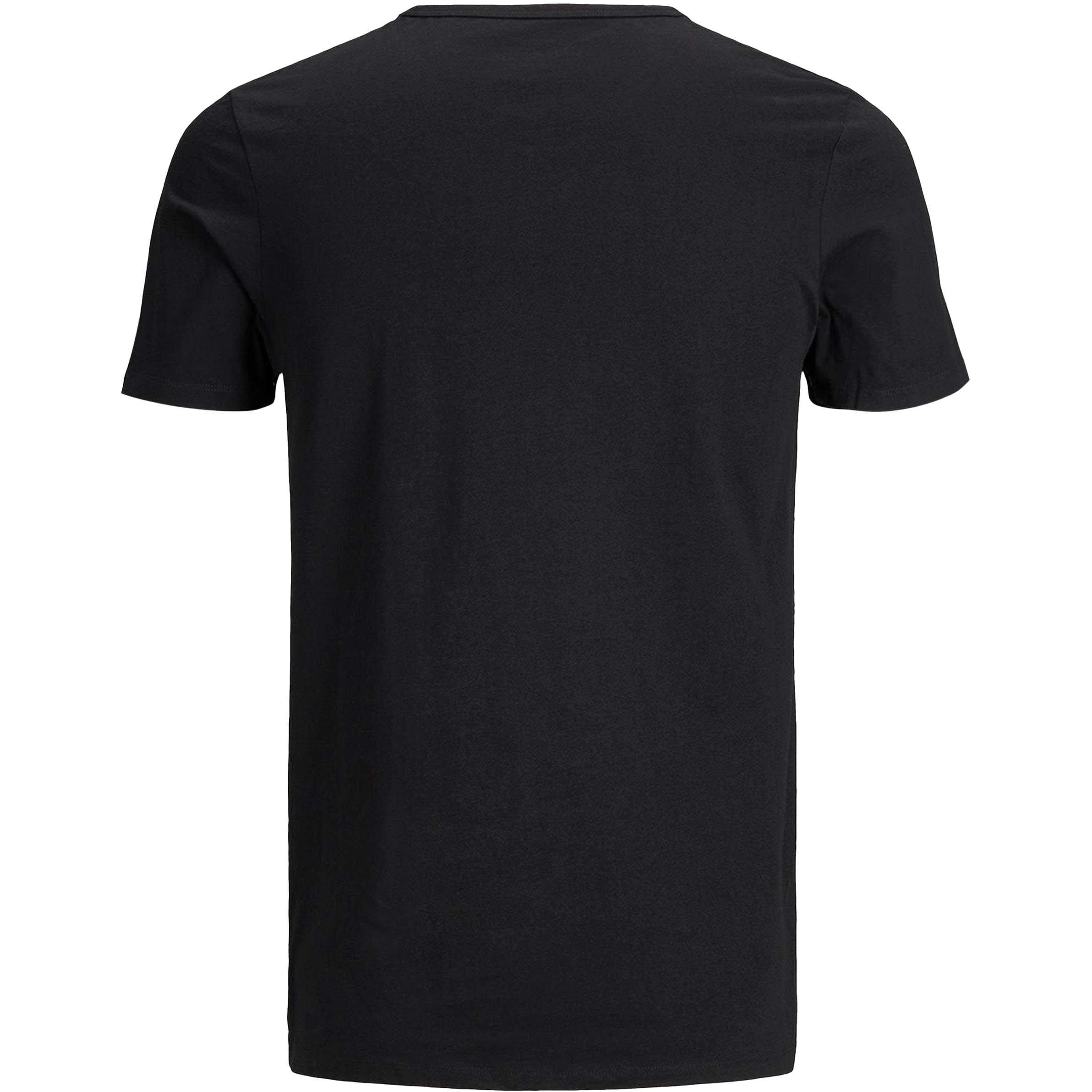 Nero - Jack and Jones - 2-pack V-Neck T-Shirt Mens - 2
