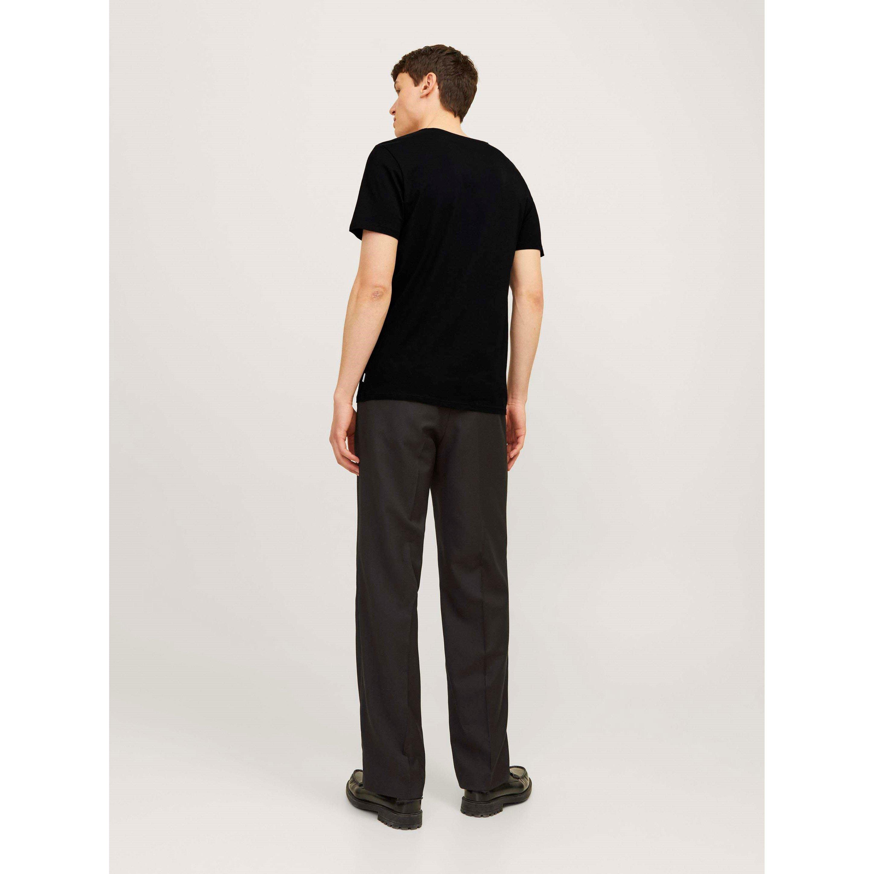 Nero - Jack and Jones - 2-pack V-Neck T-Shirt Mens - 4