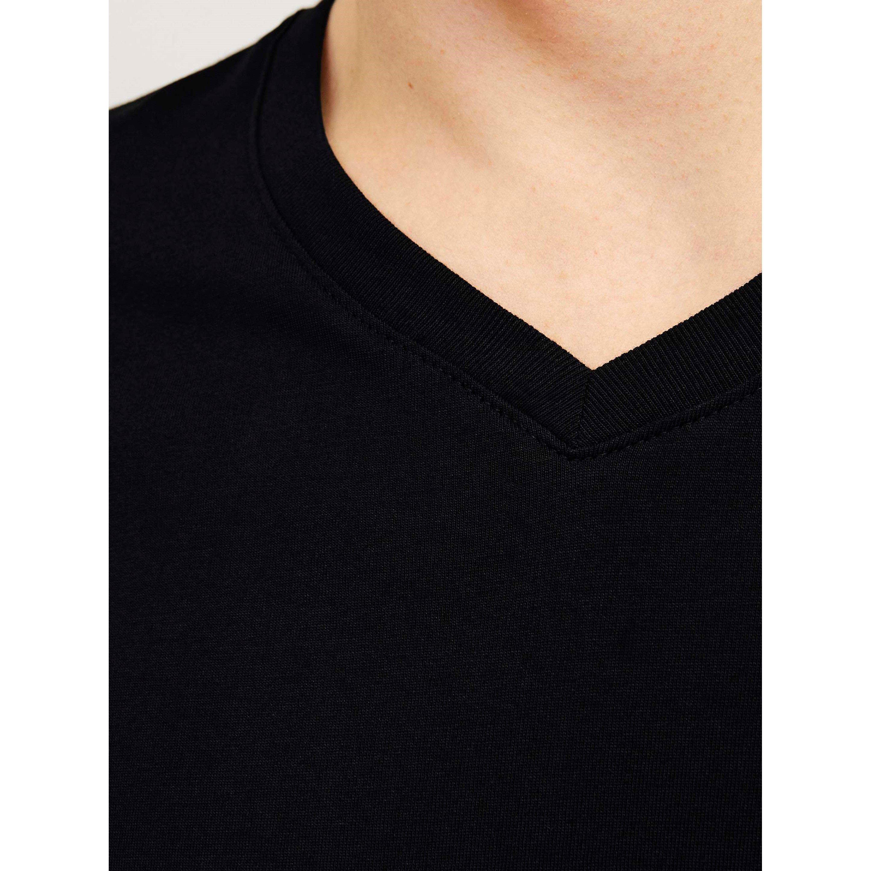 Nero - Jack and Jones - 2-pack V-Neck T-Shirt Mens - 5