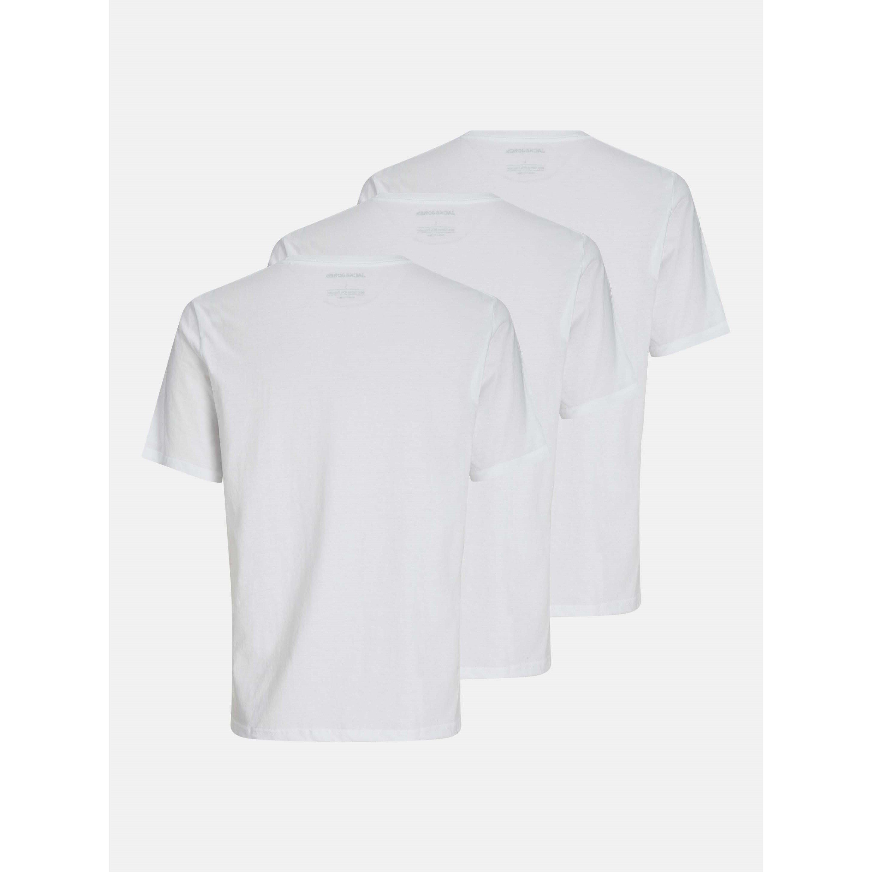 White - Jack and Jones - 3-pack Under Crew T-Shirt Mens - 2