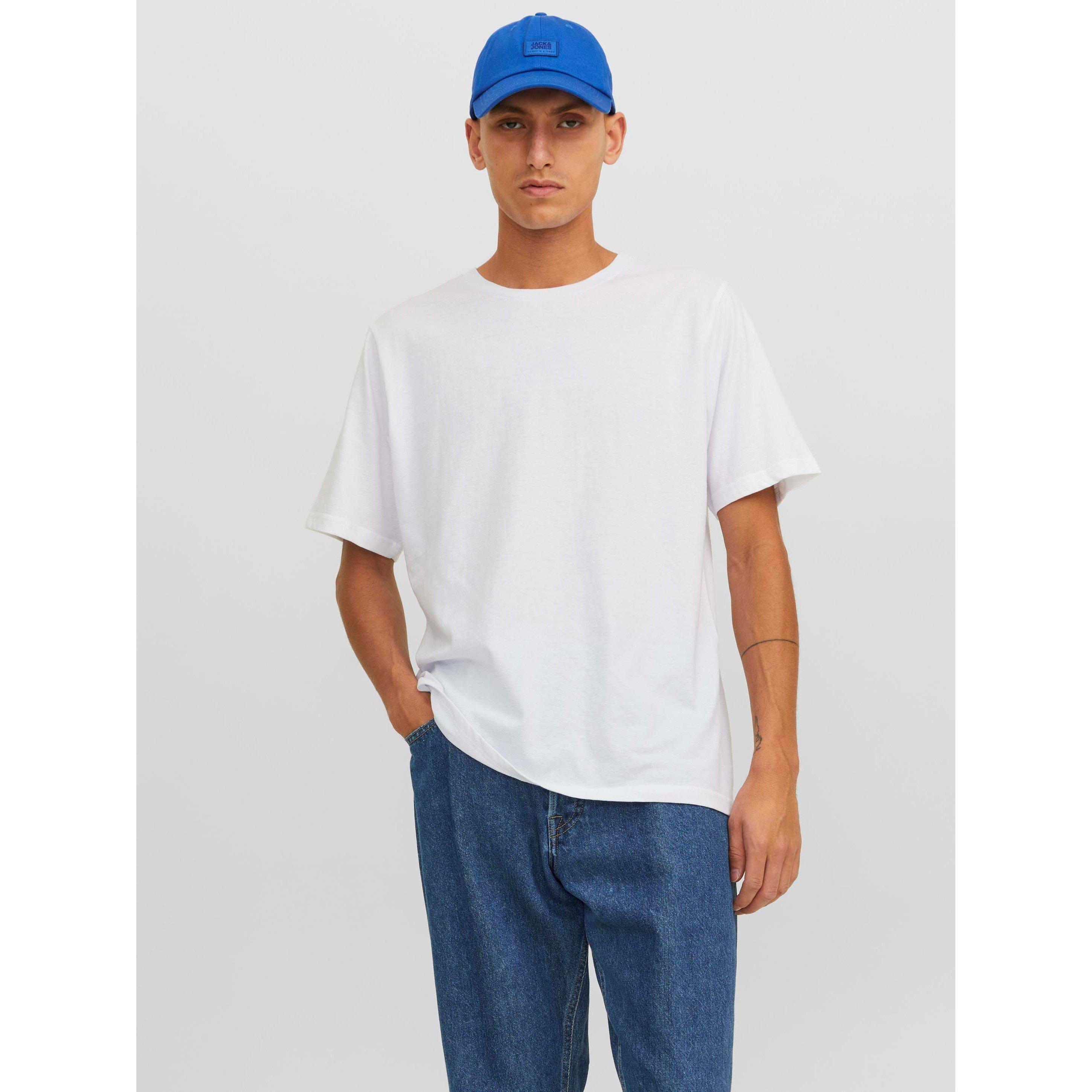 White - Jack and Jones - 3-pack Under Crew T-Shirt Mens - 4