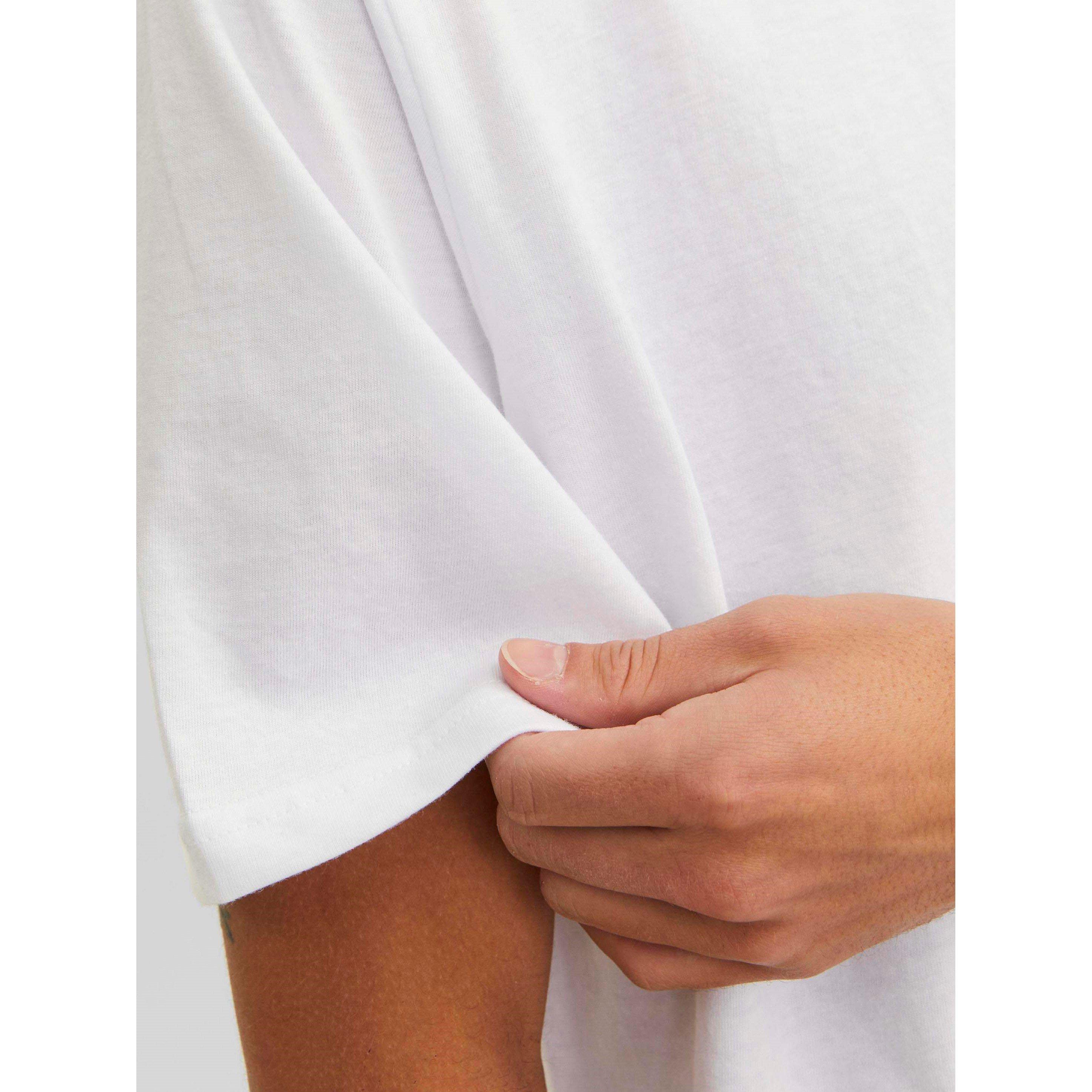 White - Jack and Jones - 3-pack Under Crew T-Shirt Mens - 5