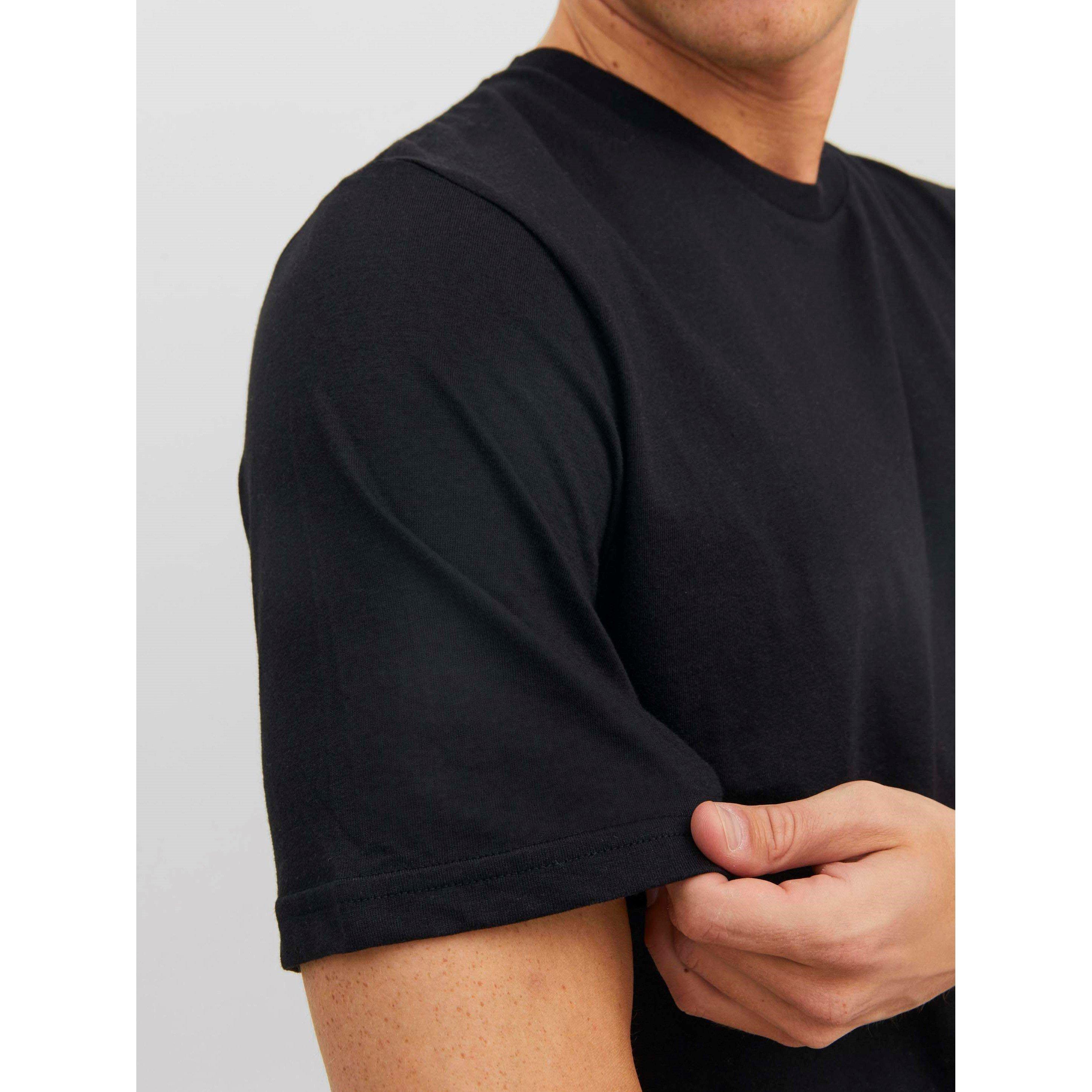 Nero - Jack and Jones - 3-pack Under Crew T-Shirt Mens - 4