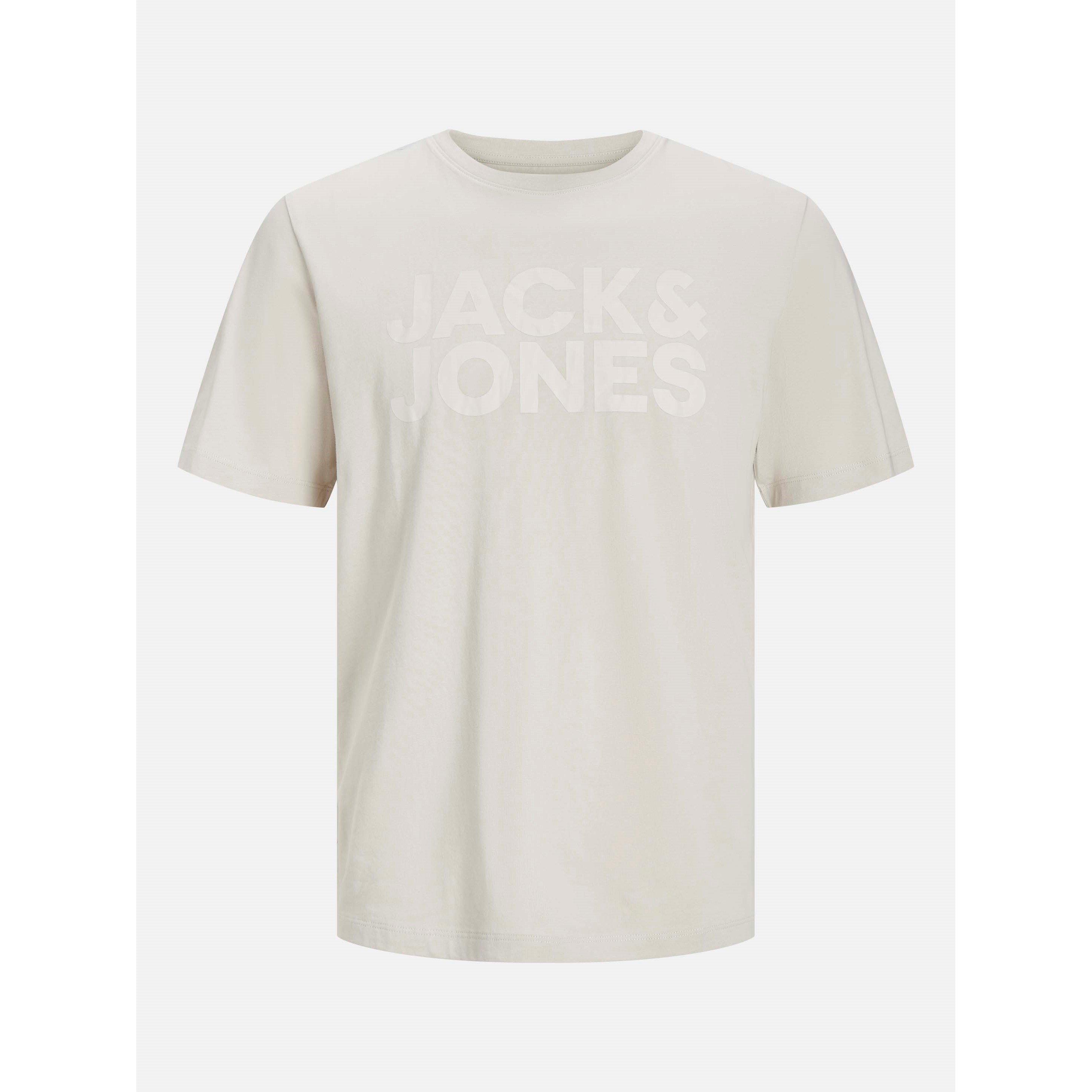 Jack And Jones Men's Corp Logo T-Shirt - Moonbeam - S