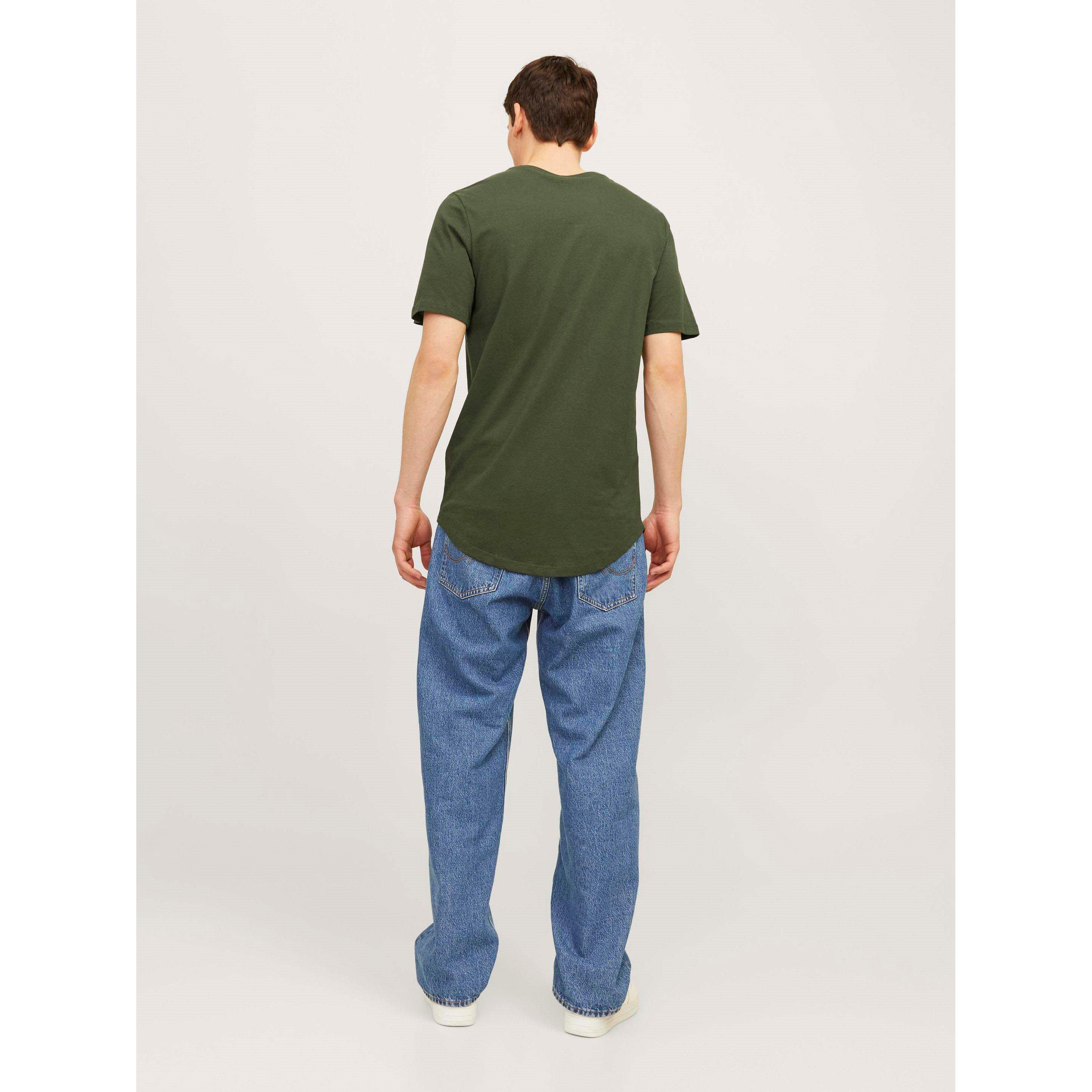 Wht/Blk/Nvy/Fst - Jack and Jones - Noa 5 Pack T-Shirt Mens - 3