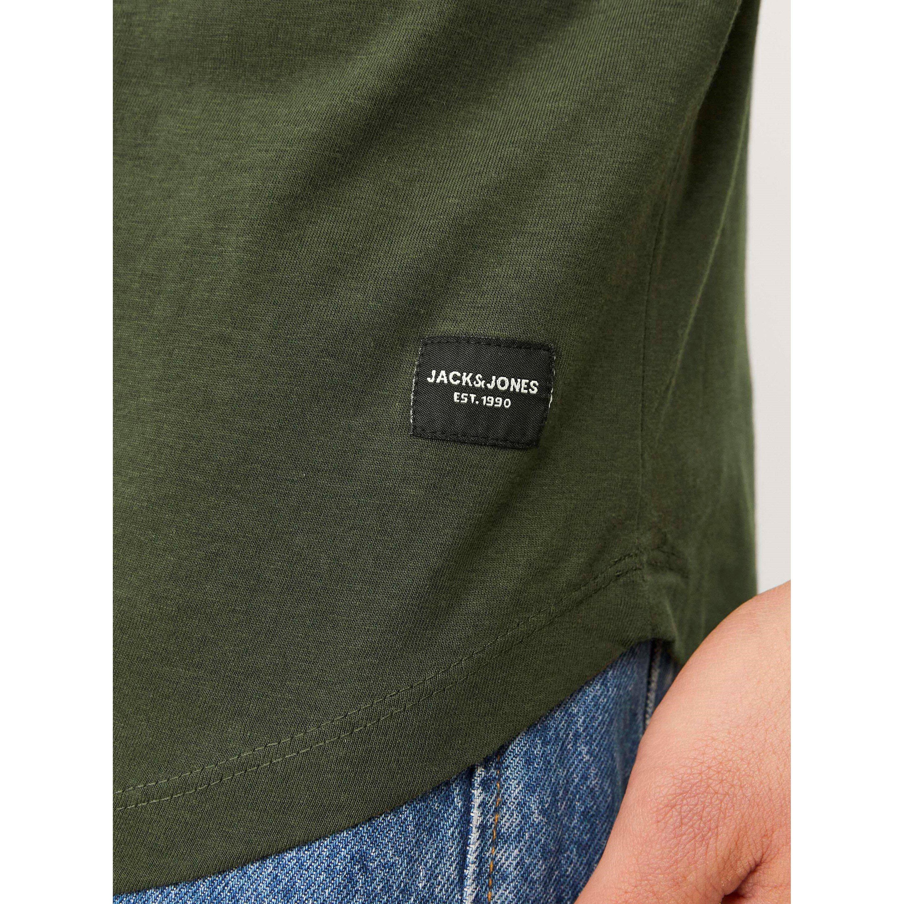 Wht/Blk/Nvy/Fst - Jack and Jones - Noa 5 Pack T-Shirt Mens - 4