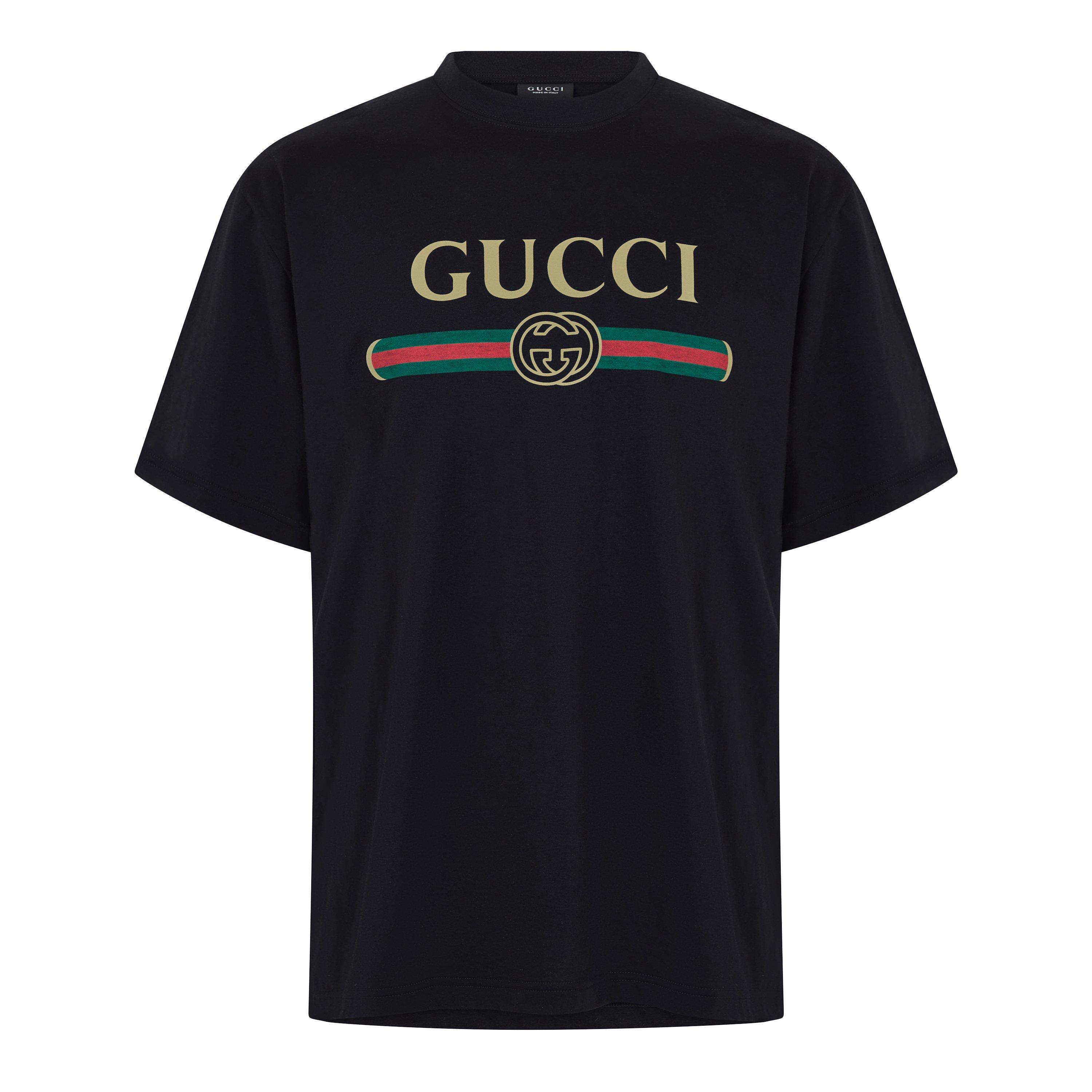 Black - Gucci - Gucci Fake Tee Sn62 - 1