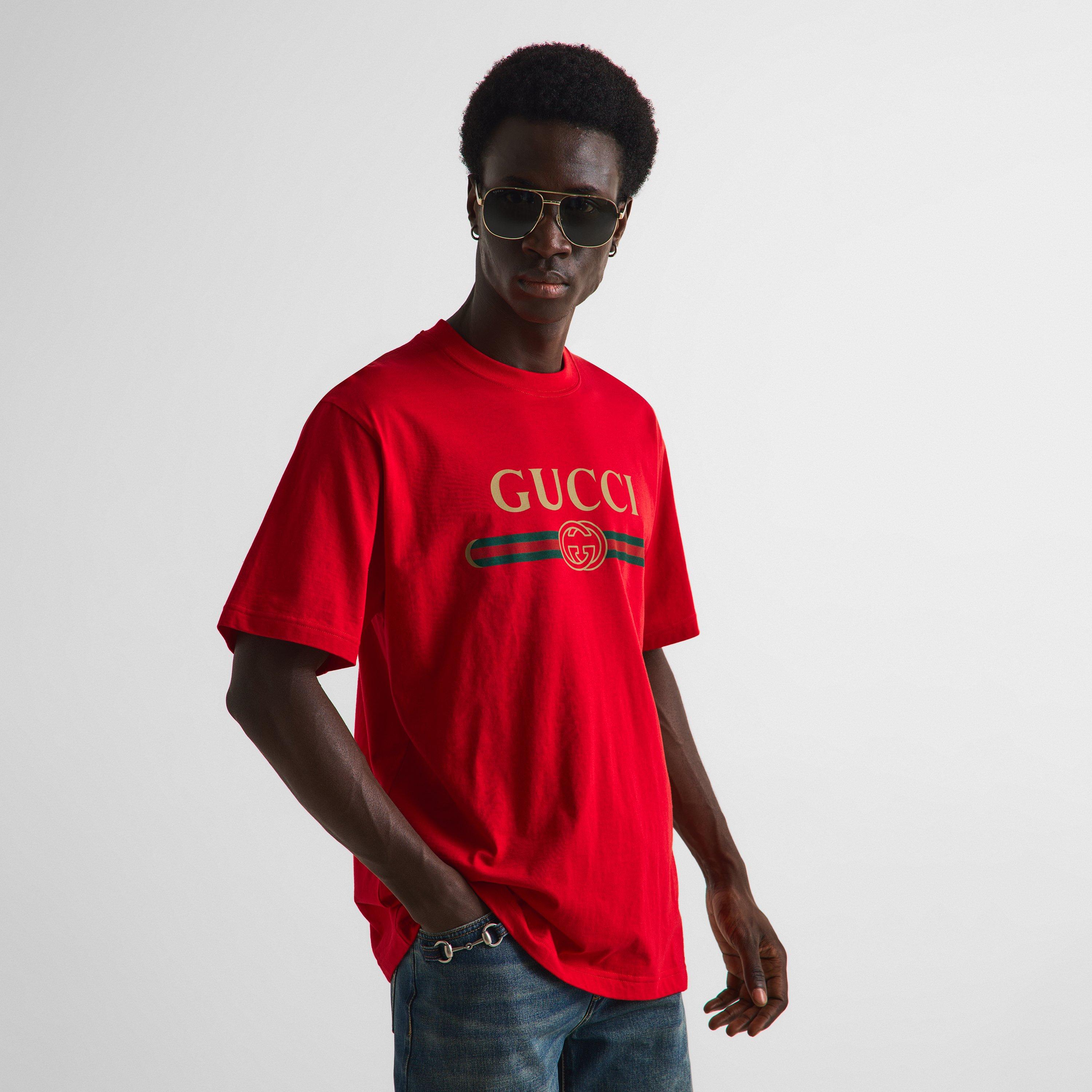 Red - Gucci - Men's T-Shirt - 3