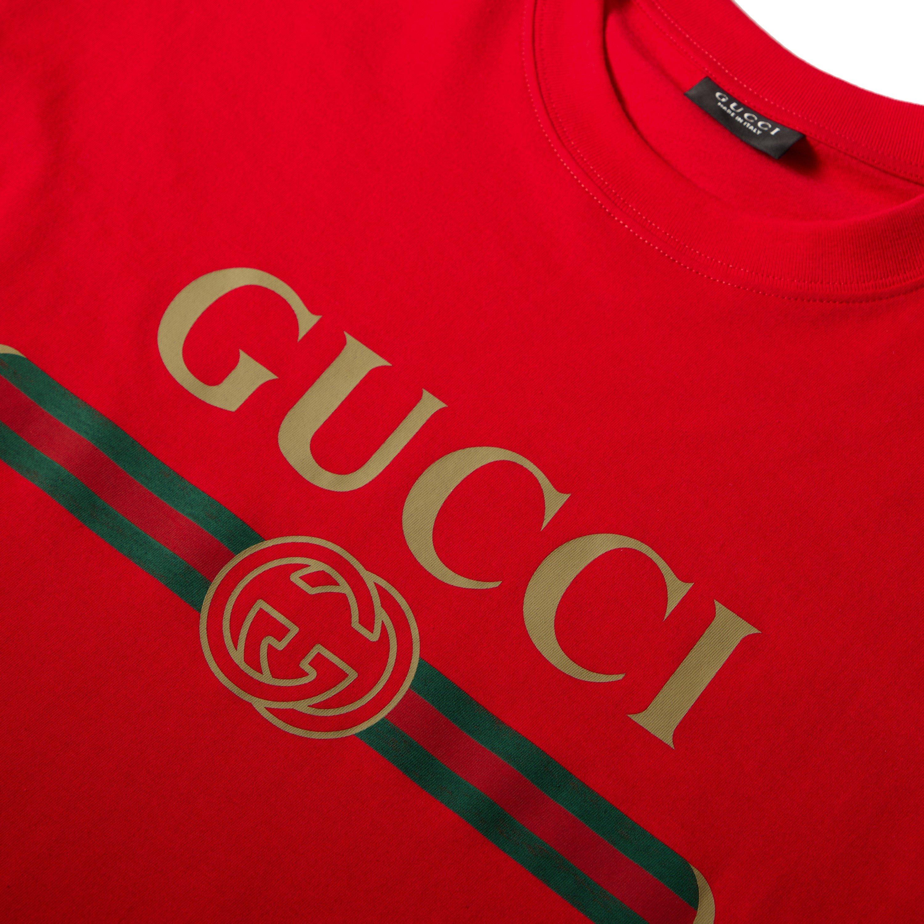 Red - Gucci - Men's T-Shirt - 5