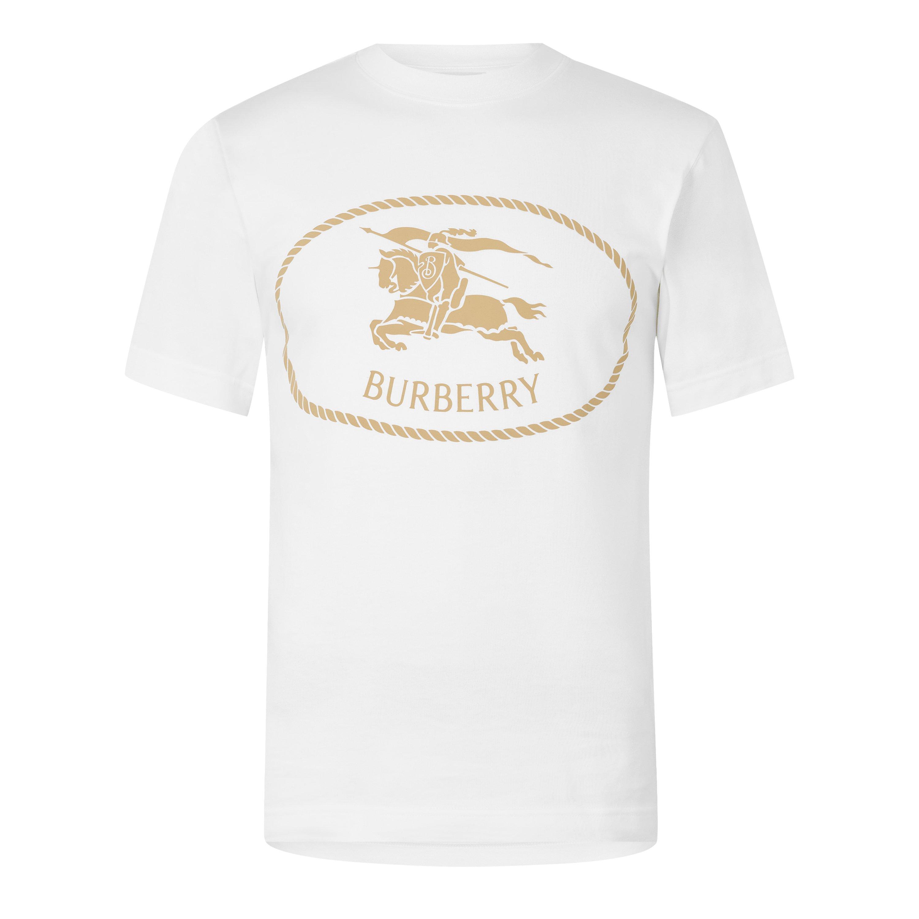Burberry Men's Burb Seth Stamp T-Shirt - White - S