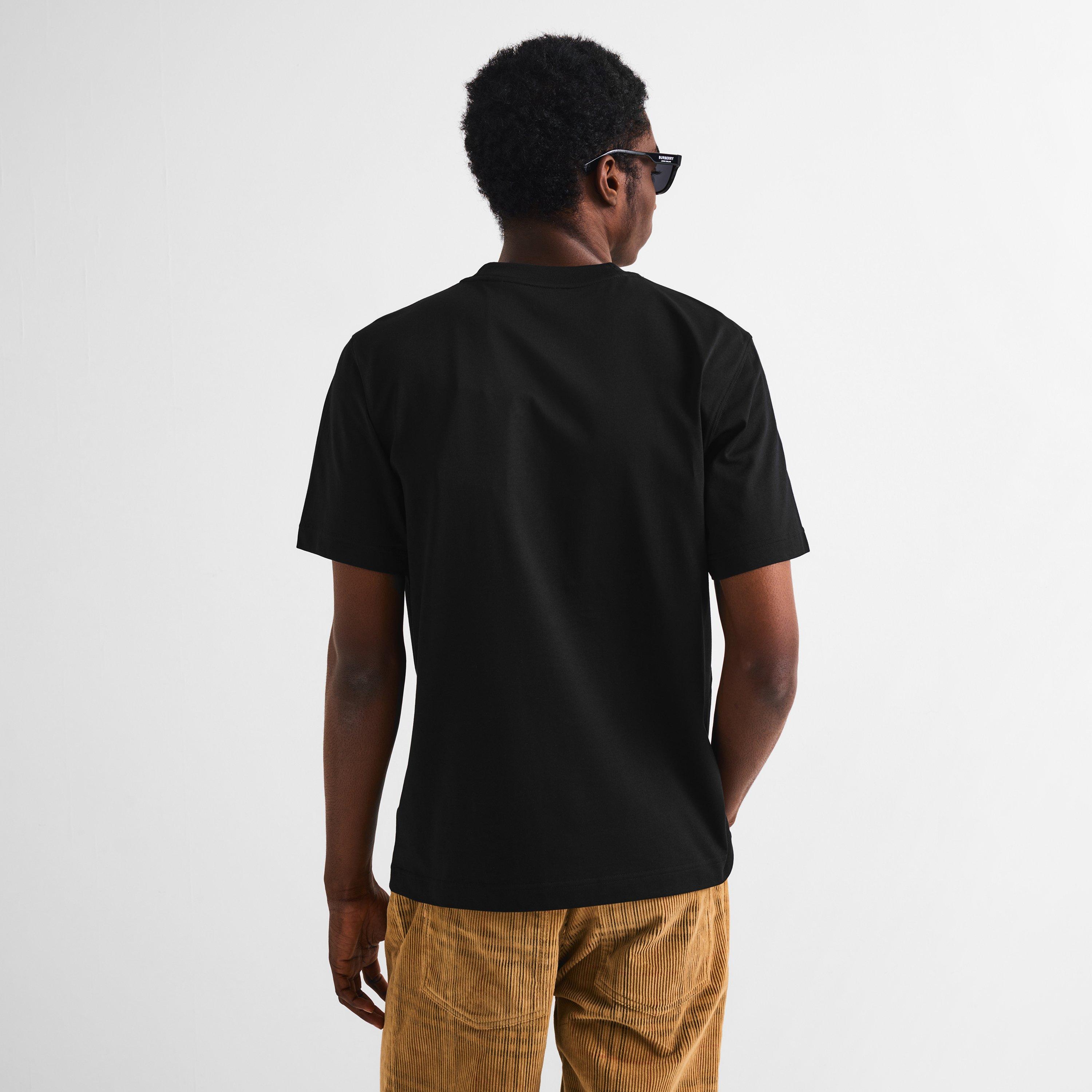 Black - Burberry - Men's Burb Seth Stamp T-Shirt - 4