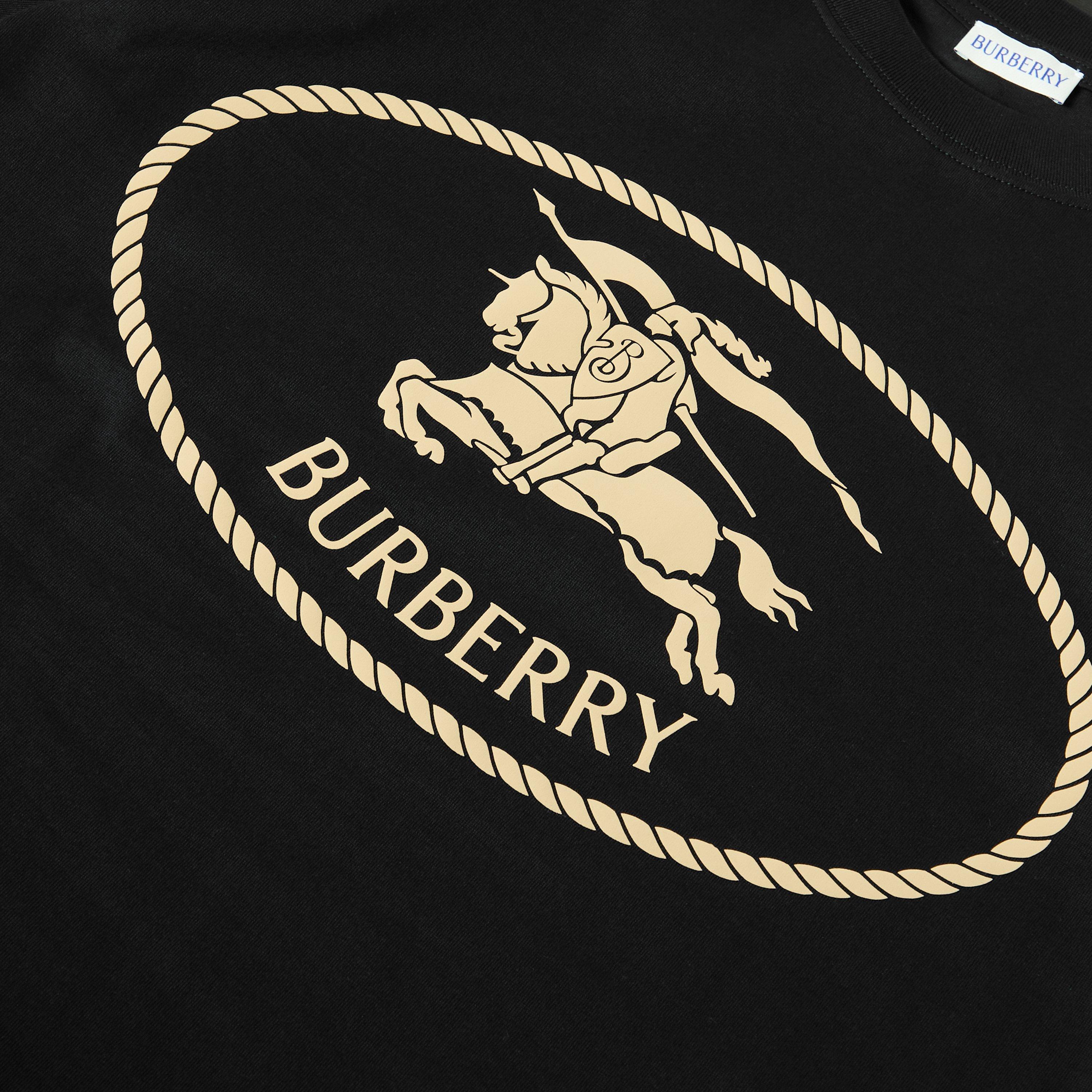 Black - Burberry - Men's Burb Seth Stamp T-Shirt - 3