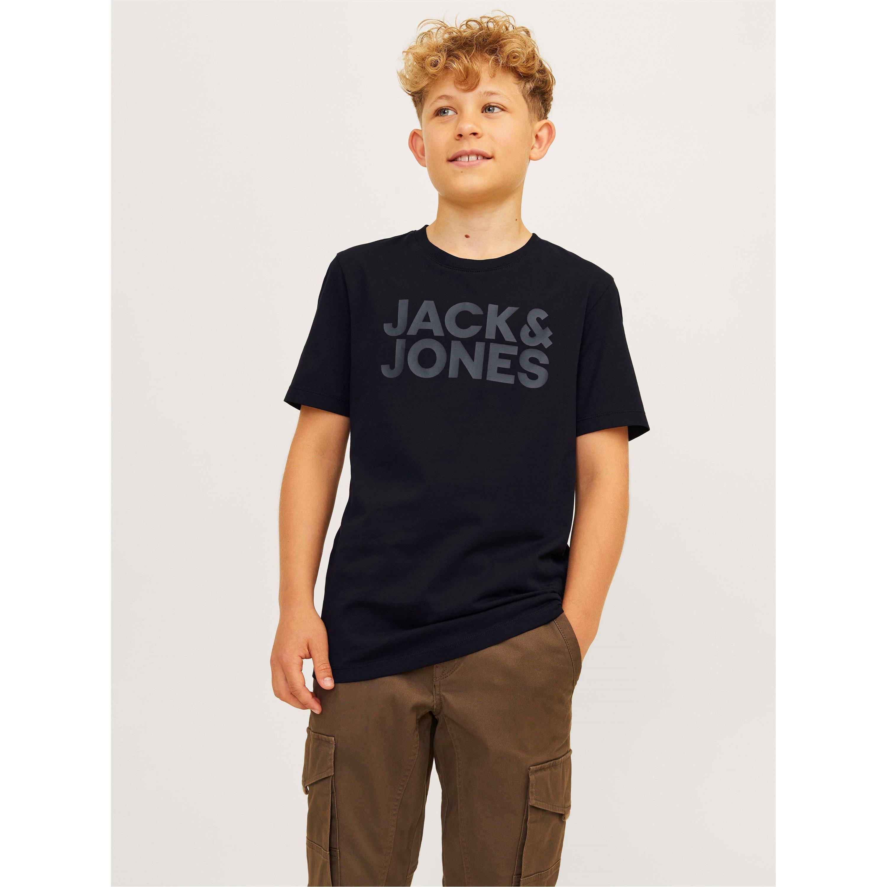 Black - Jack and Jones - Corp Logo T-Shirt Junior Boys - 2