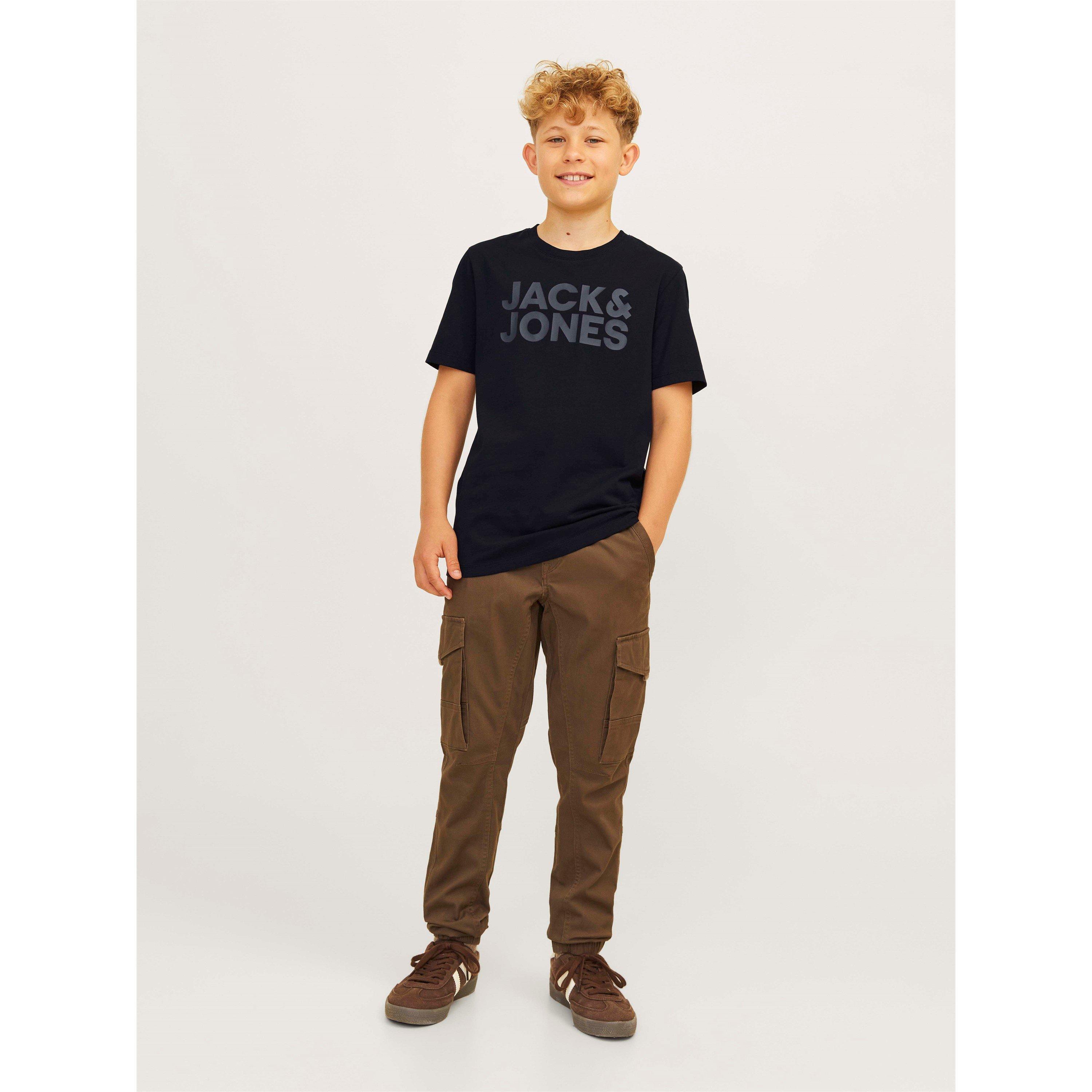 Black - Jack and Jones - Corp Logo T-Shirt Junior Boys - 7