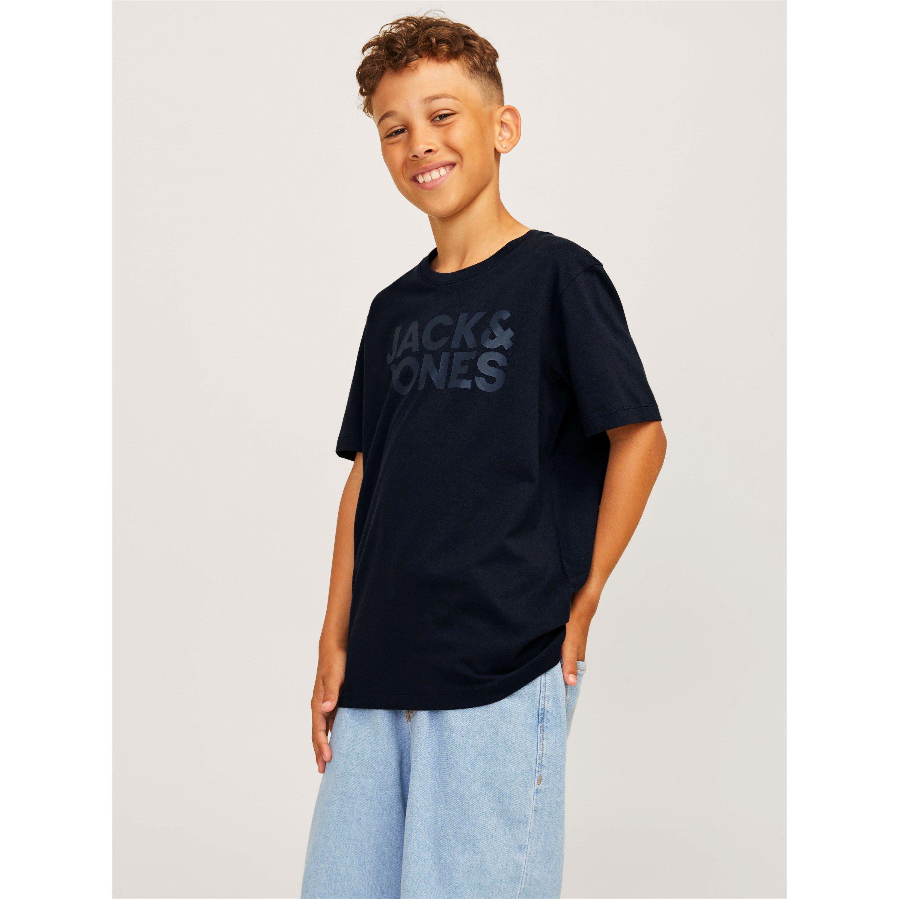 Navy Blazer - Jack and Jones - Kids' Corp Logo T-Shirt - 2