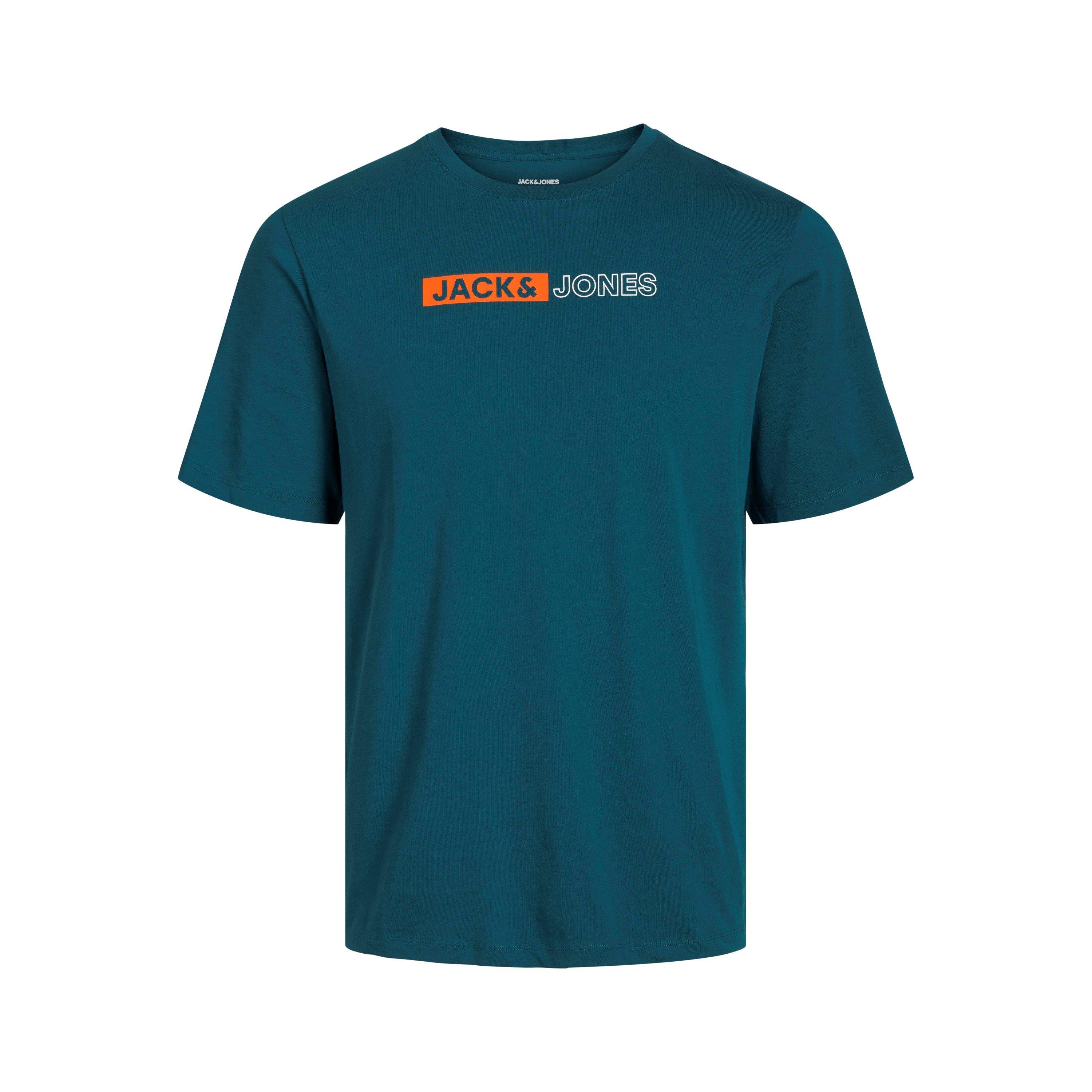 Deep Teal - Jack and Jones - Jack Corp Logo T-Shirt Plus Size Mens - 1