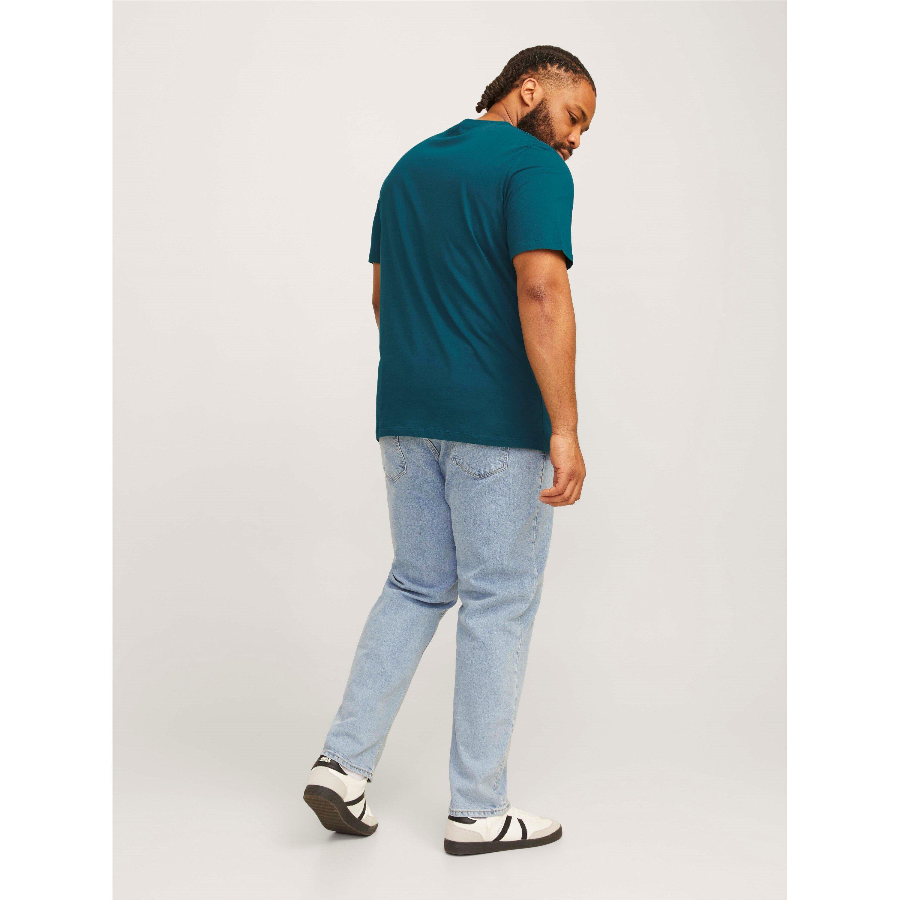 Turchese scuro - Jack and Jones - Corp Logo T-Shirt Plus Size Mens - 3