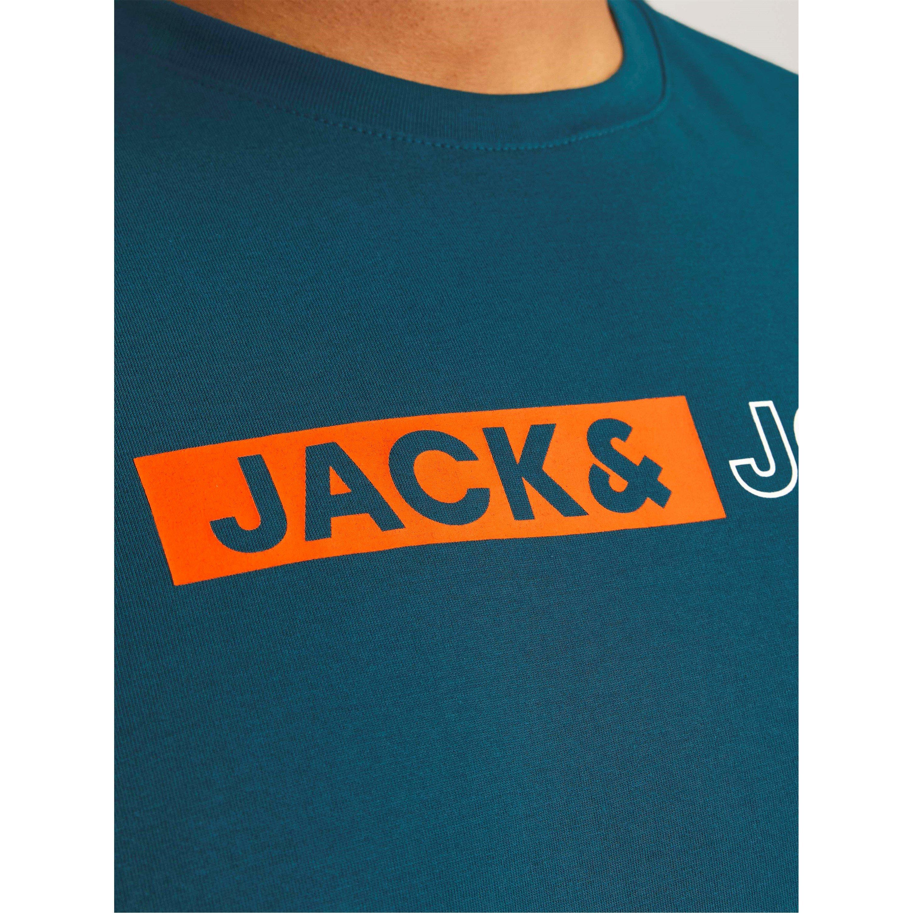 Turchese scuro - Jack and Jones - Corp Logo T-Shirt Plus Size Mens - 5
