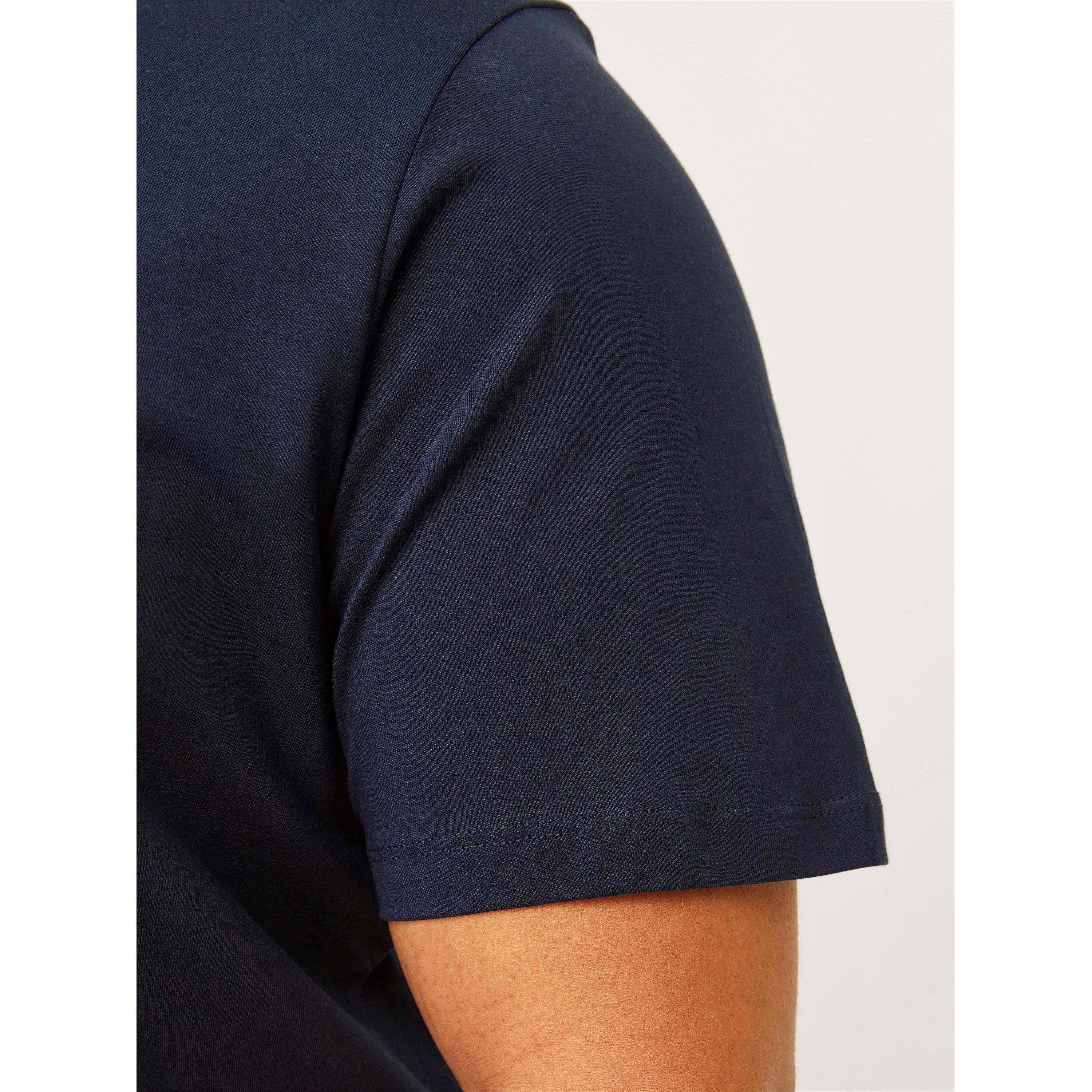 Navy Blazer - Jack and Jones - Corp Logo T-Shirt Plus Size Mens - 4