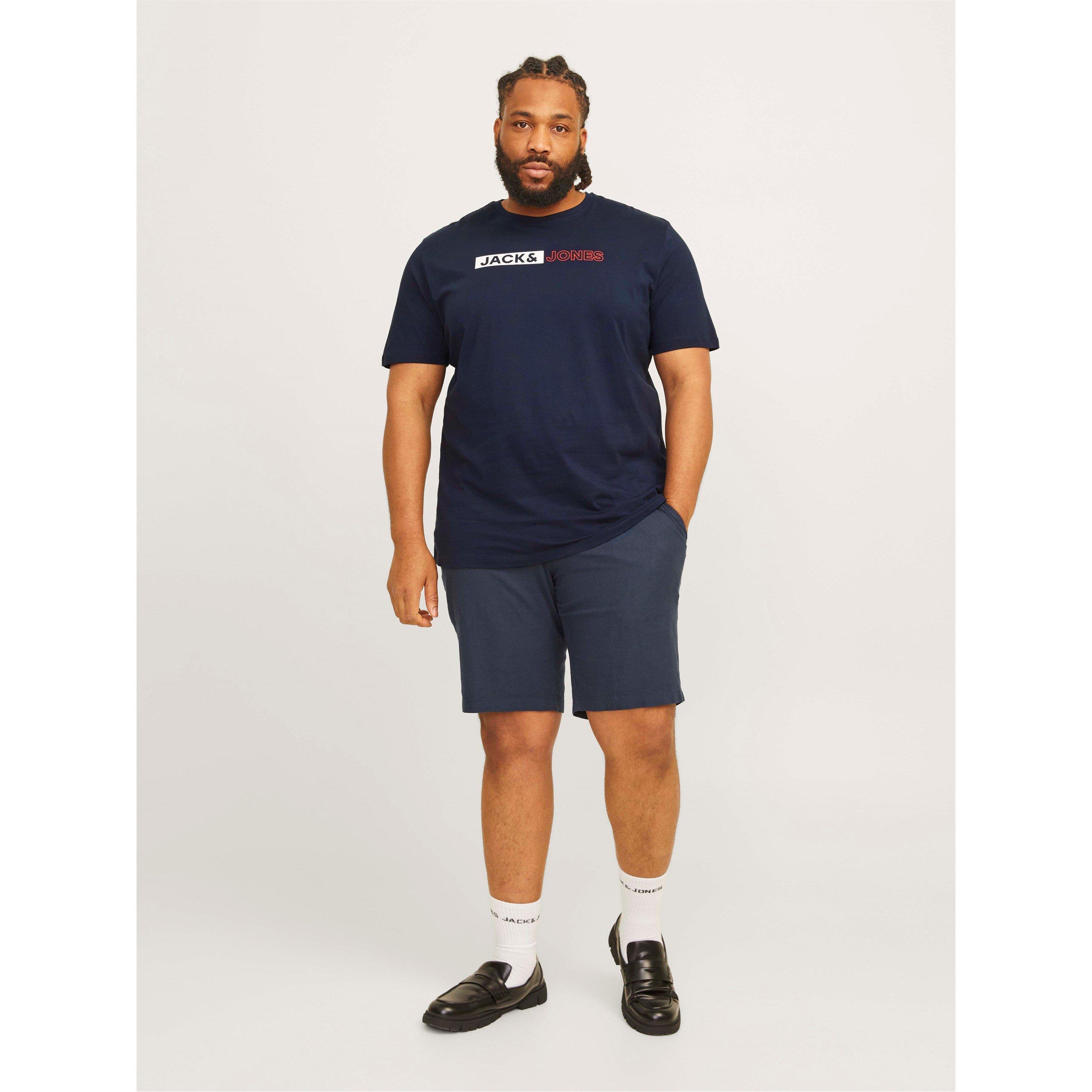 Navy Blazer - Jack and Jones - Corp Logo T-Shirt Plus Size Mens - 7